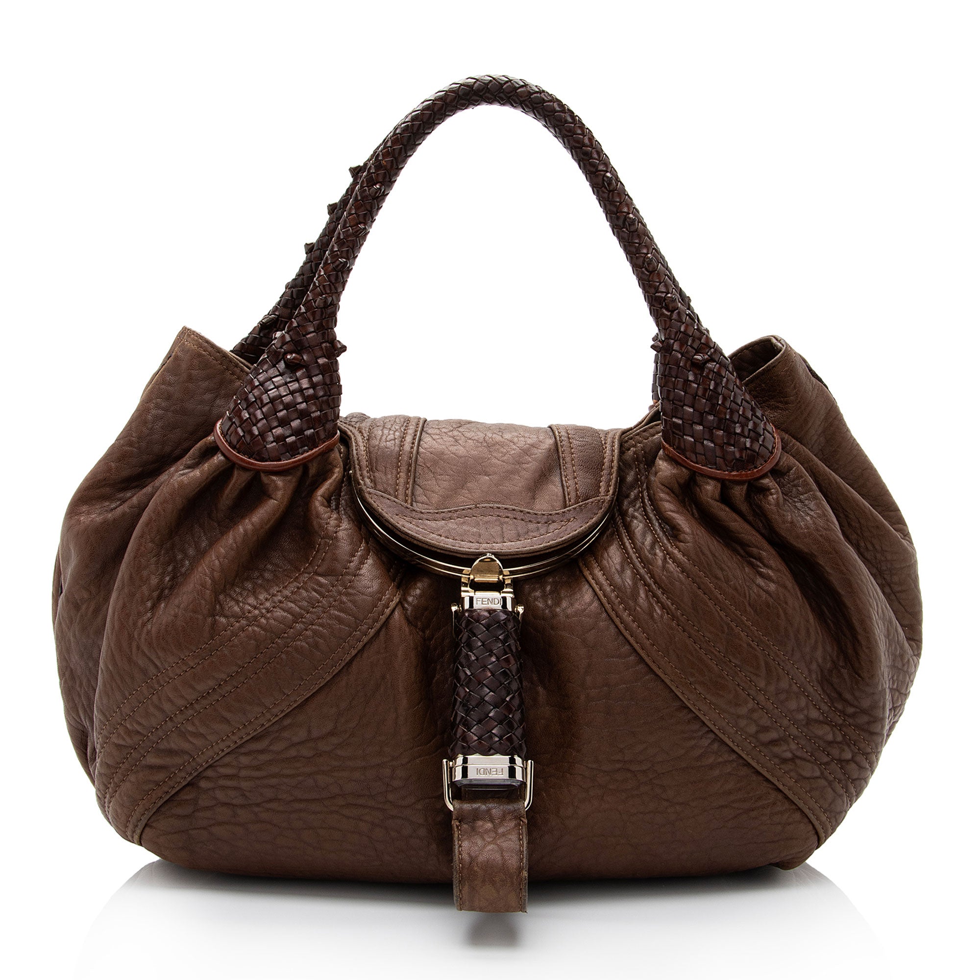 Fendi Leather Spy Satchel (SHF-VaTgXY)