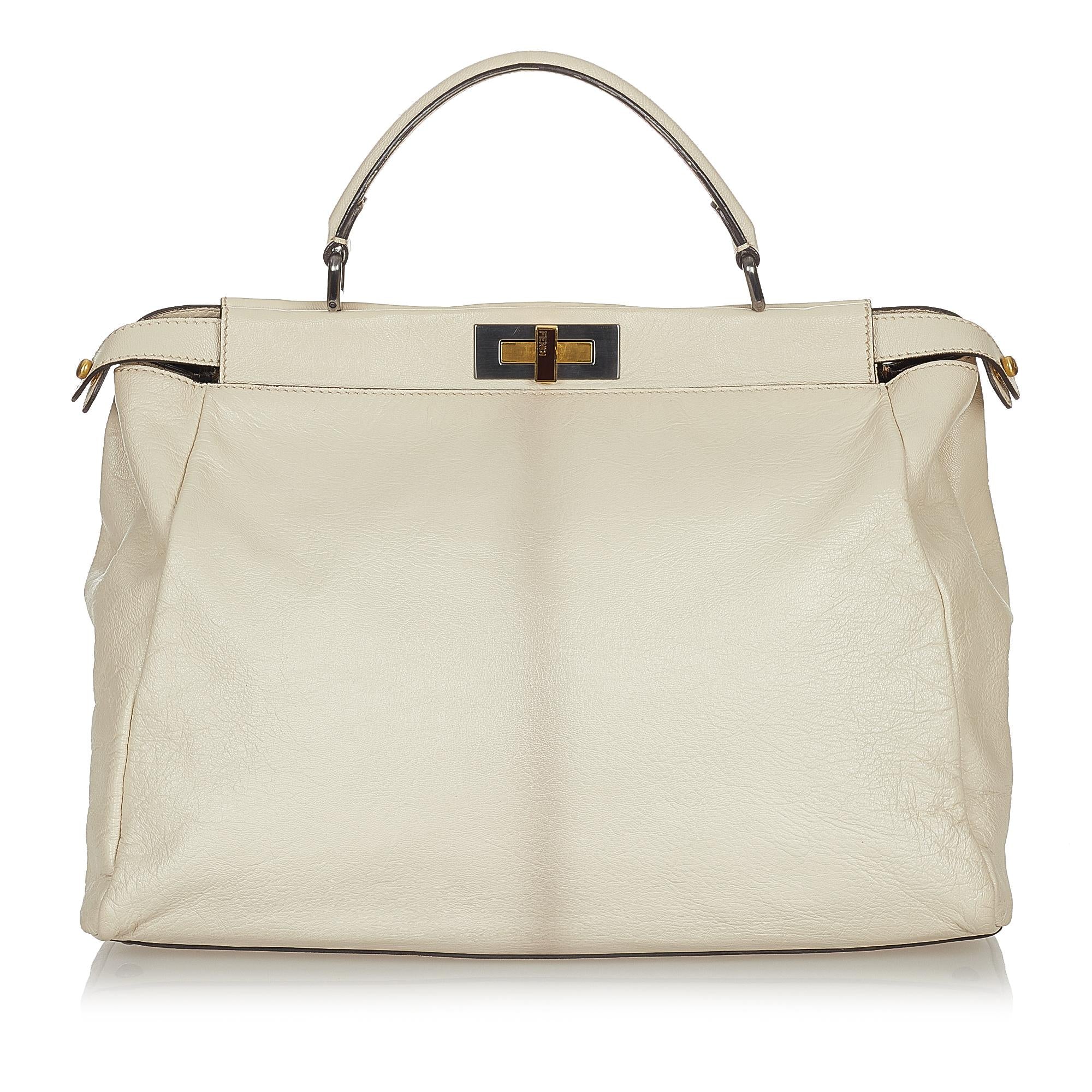 Fendi Peekaboo Leather Satchel (SHG-26729)