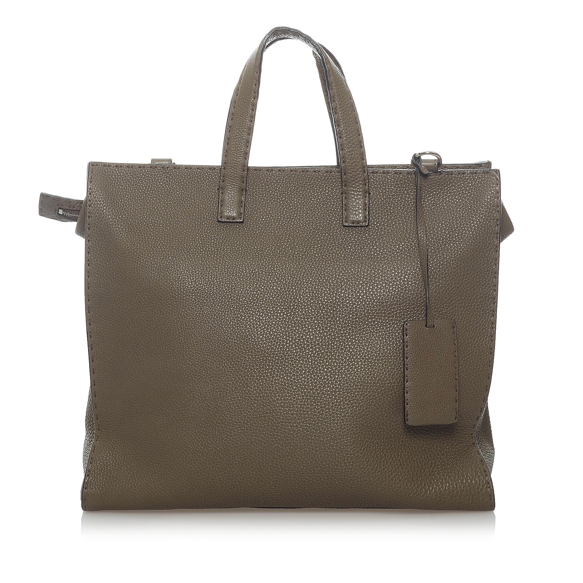 Fendi Selleria Leather Satchel (SHG-33374)