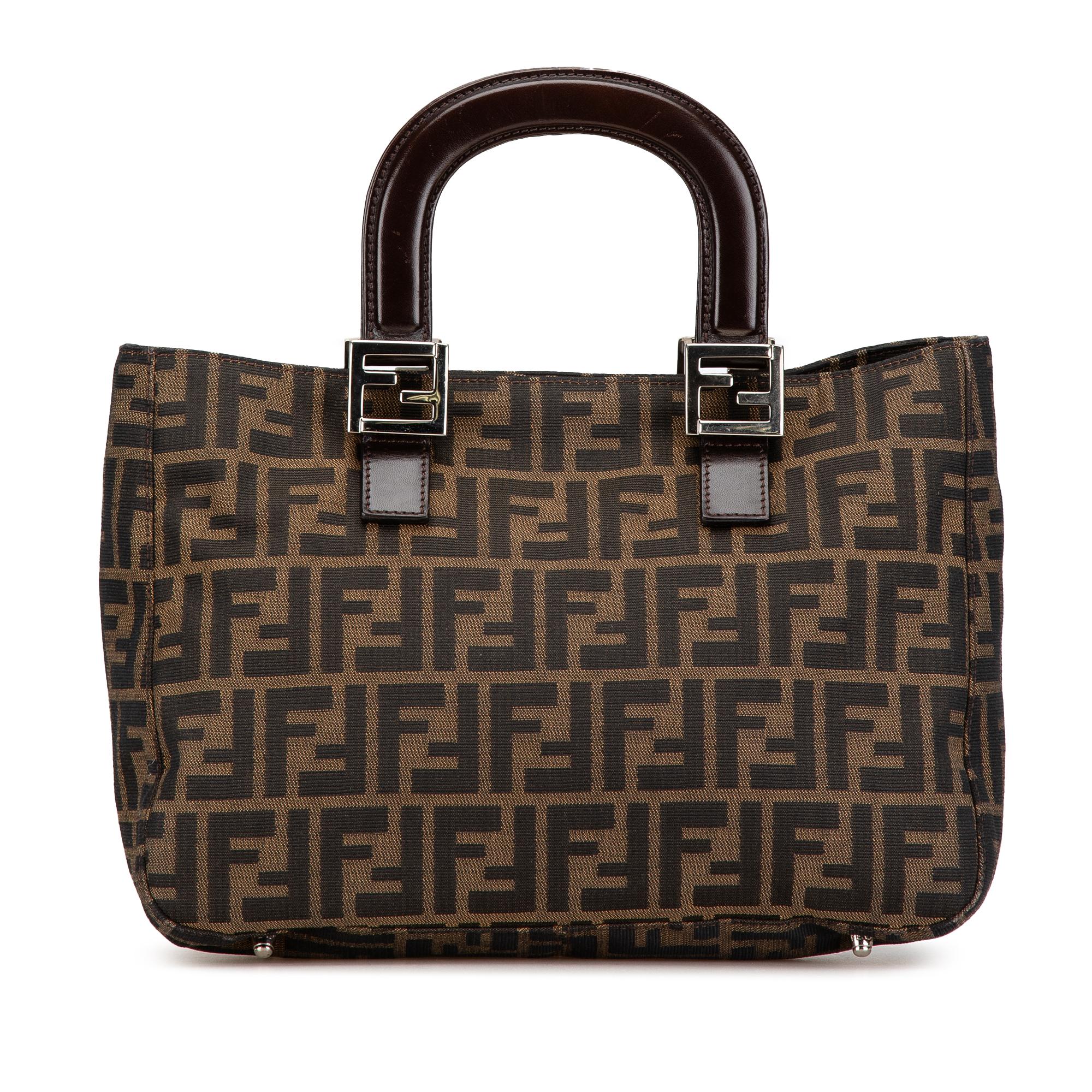 Fendi Small Zucca Canvas Twins Tote