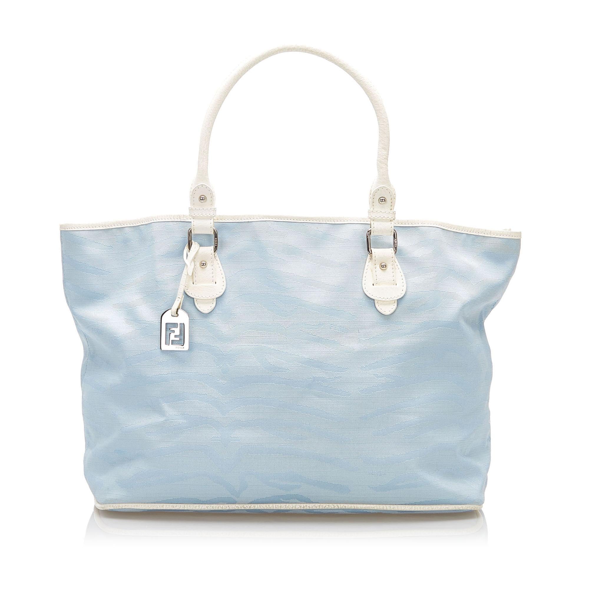 Fendi Zebra Print Canvas Tote Bag (SHG-22880)