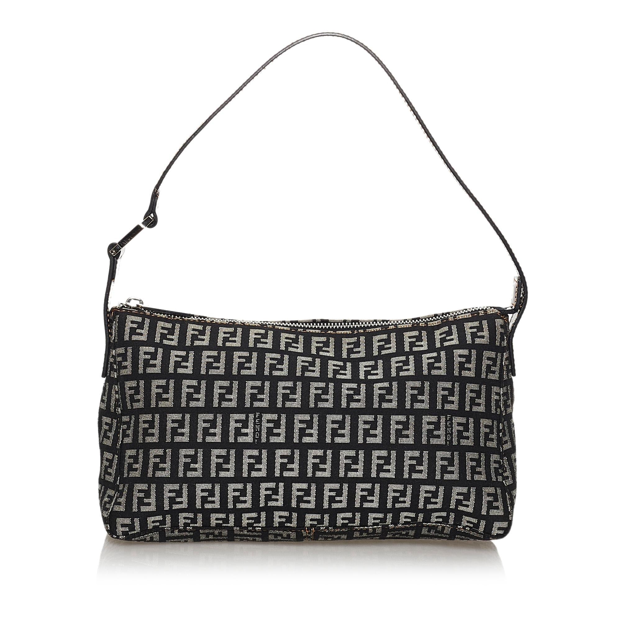 Fendi Zucchino Canvas Baguette (SHG-30041)