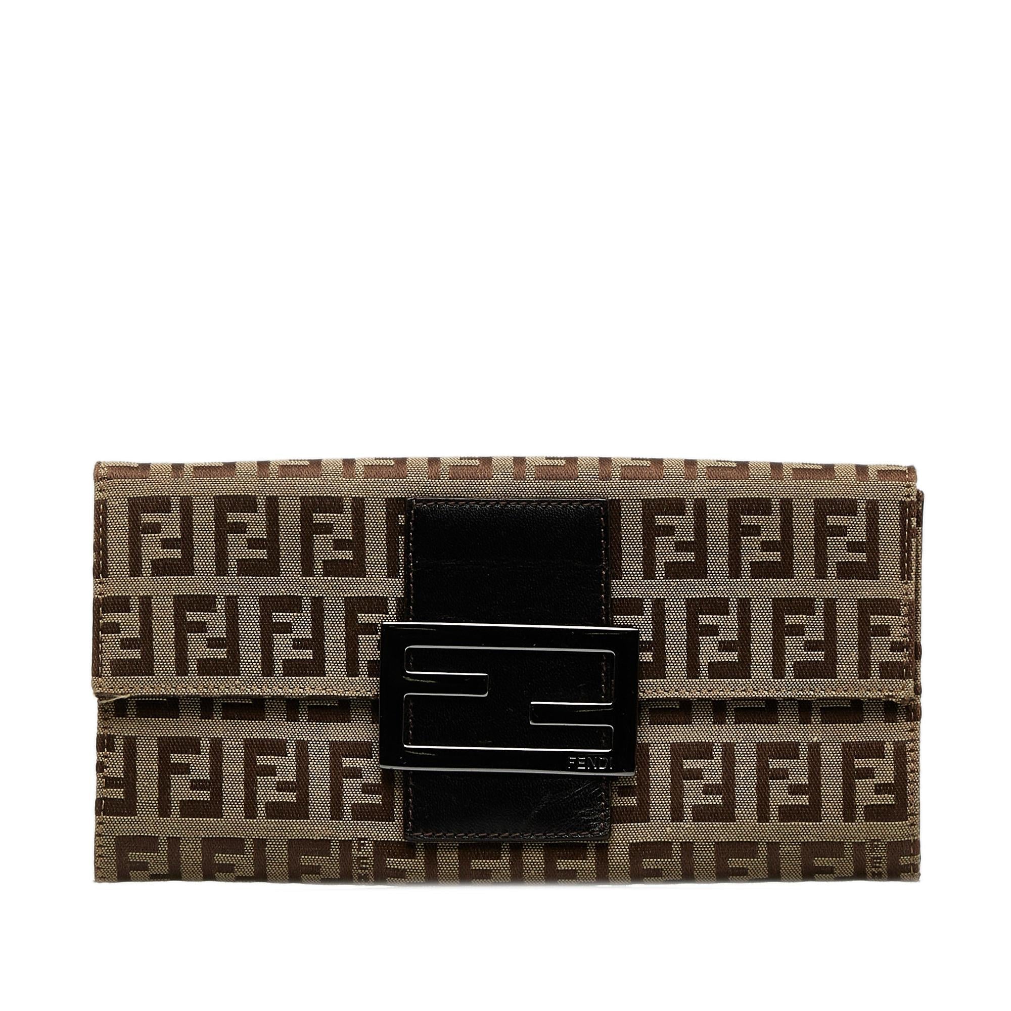 Fendi Zucchino Canvas Continental Wallet (SHG-RPVF6U)