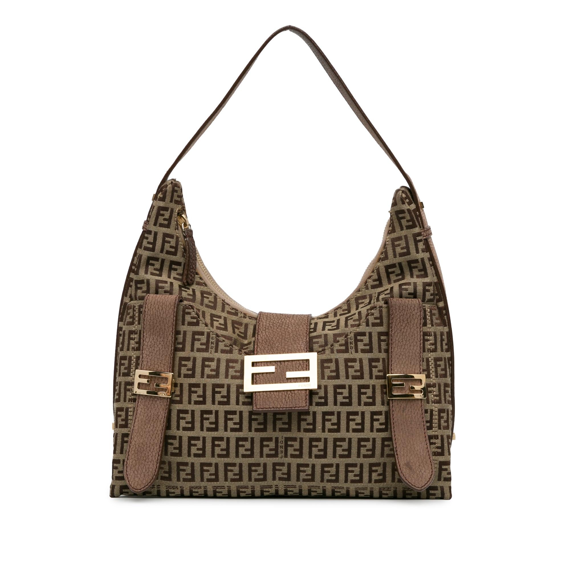 Fendi Zucchino Canvas Sweet Hobo (SHG-3fSaD1)