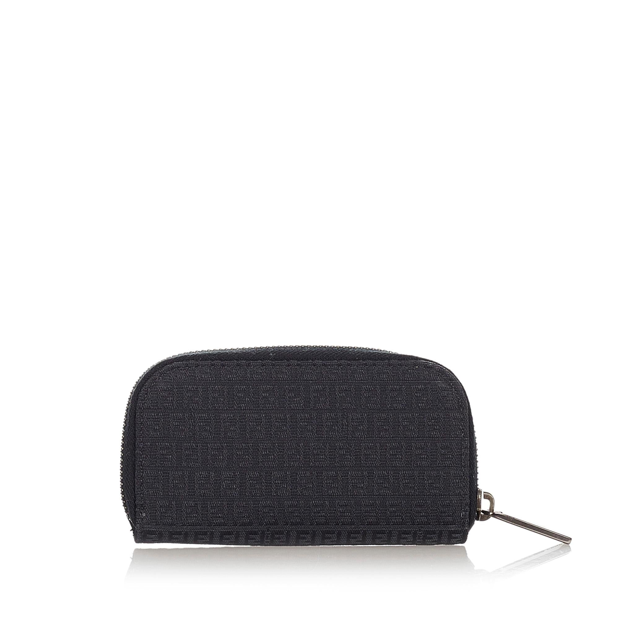 Fendi Zucchino Zip Around Key Holder (SHG-23161)