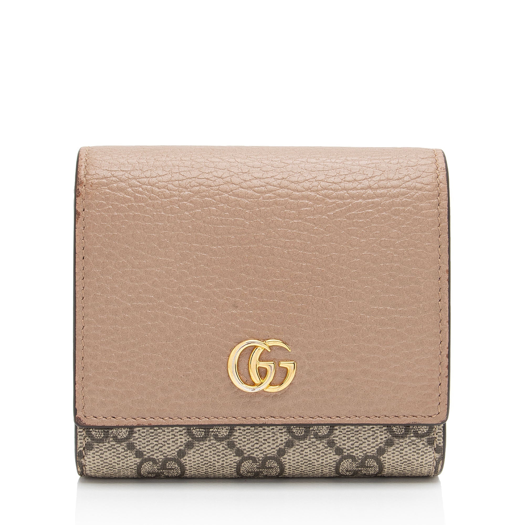 Gucci GG Supreme GG Marmont Compact Wallet (SHF-0GWgKX)