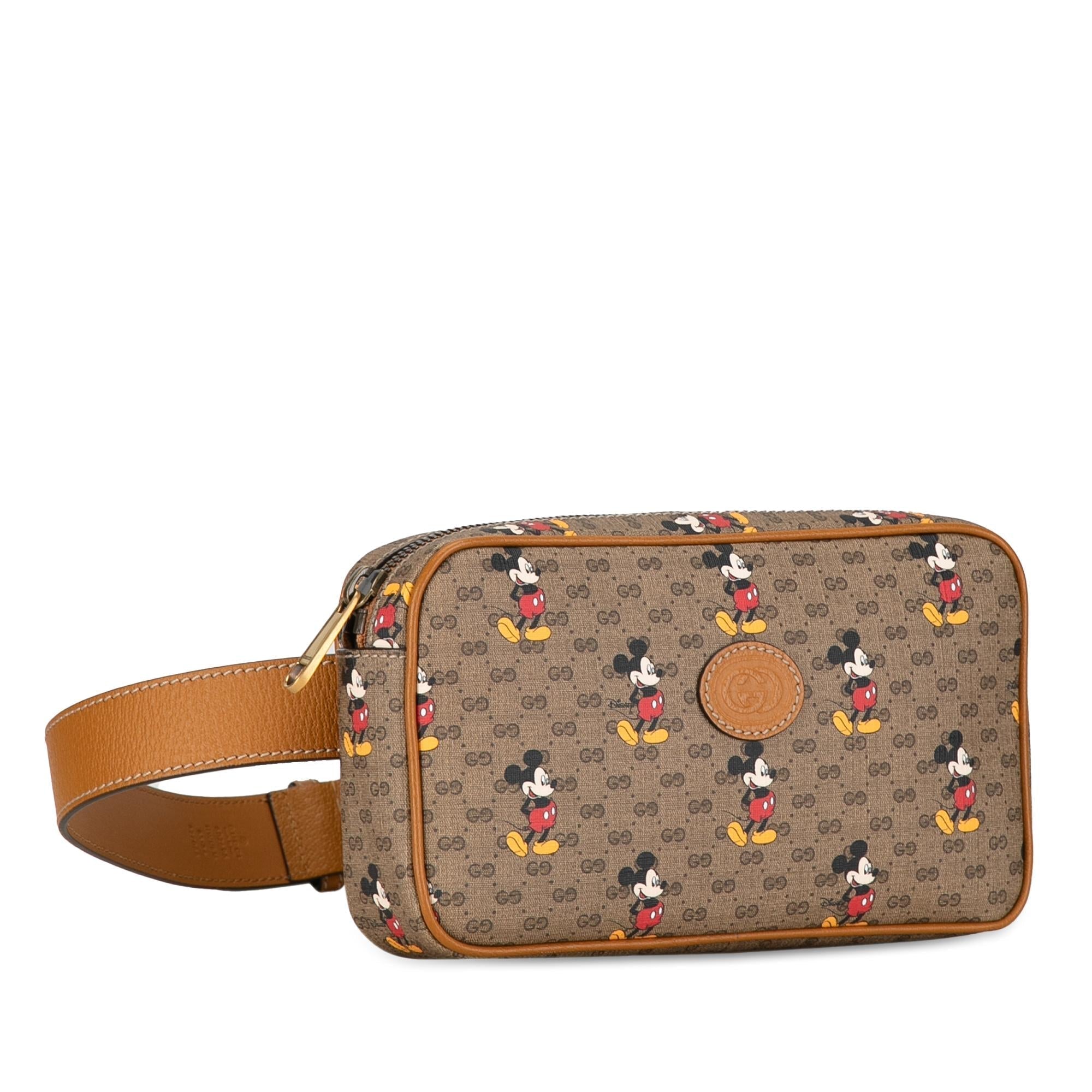 Gucci GG Supreme Mickey Mouse Belt Bag (SHG-GgHCh9)