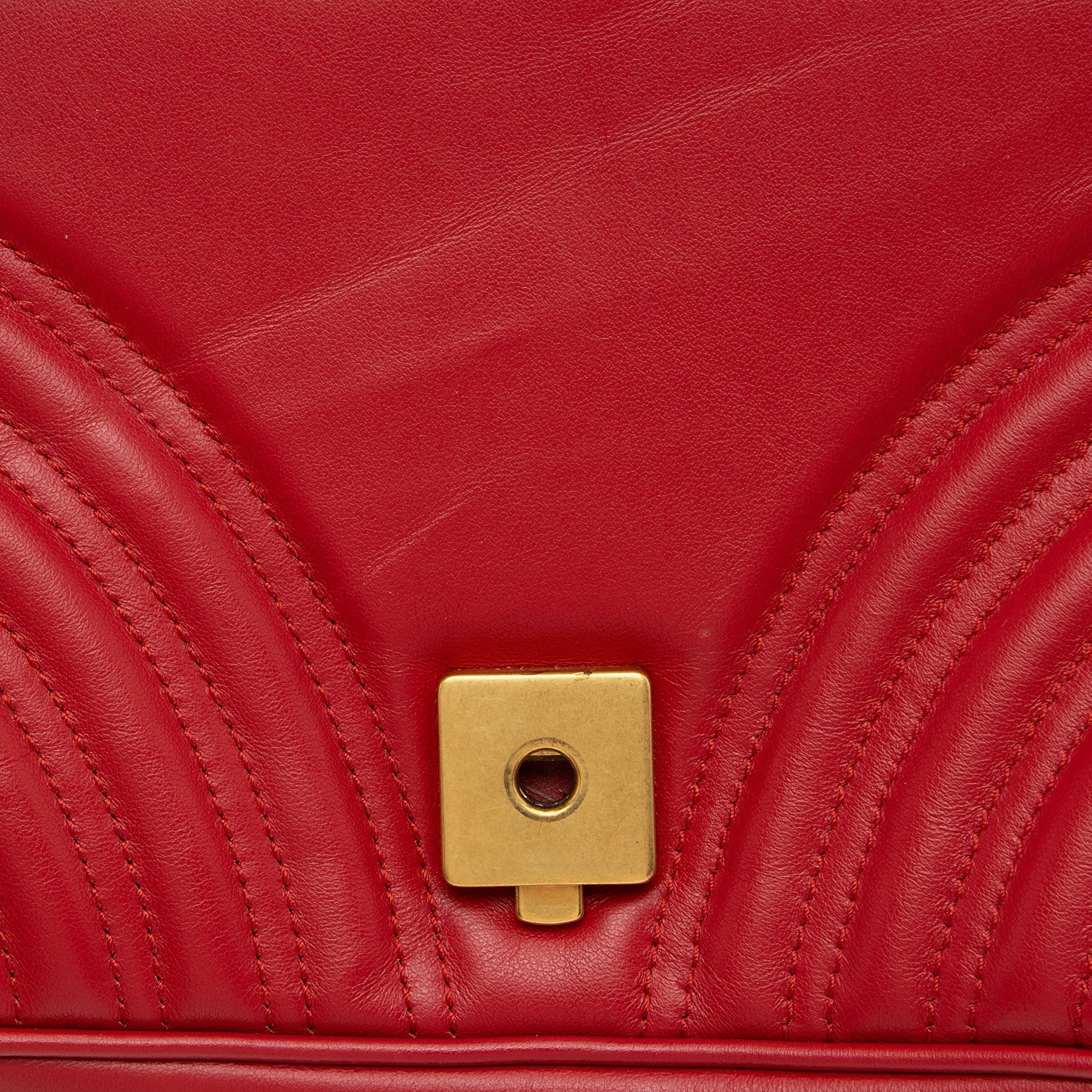 Gucci Matelasse Leather GG Marmont Small Flap Bag (SHF-bWHrUc)