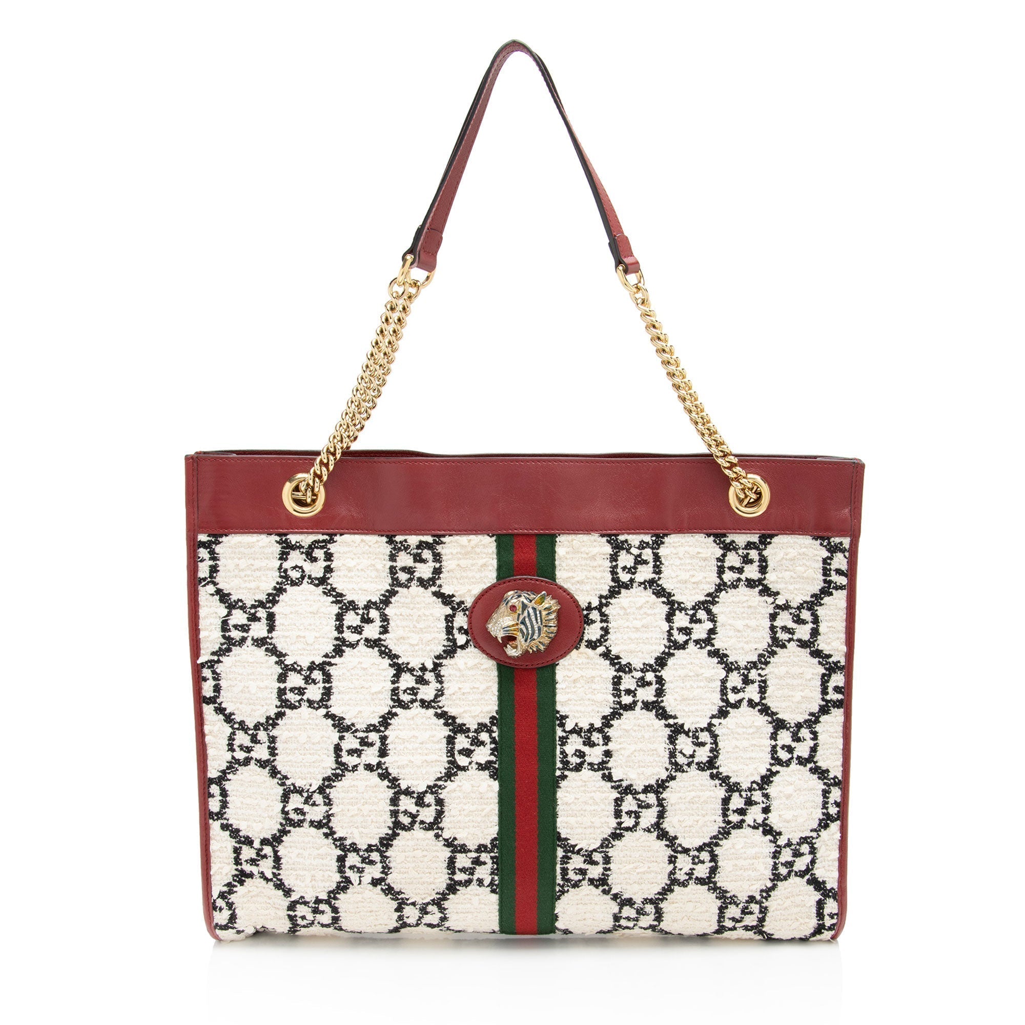 Gucci Tweed Rajah Large Tote (SHF-Ob1q73)