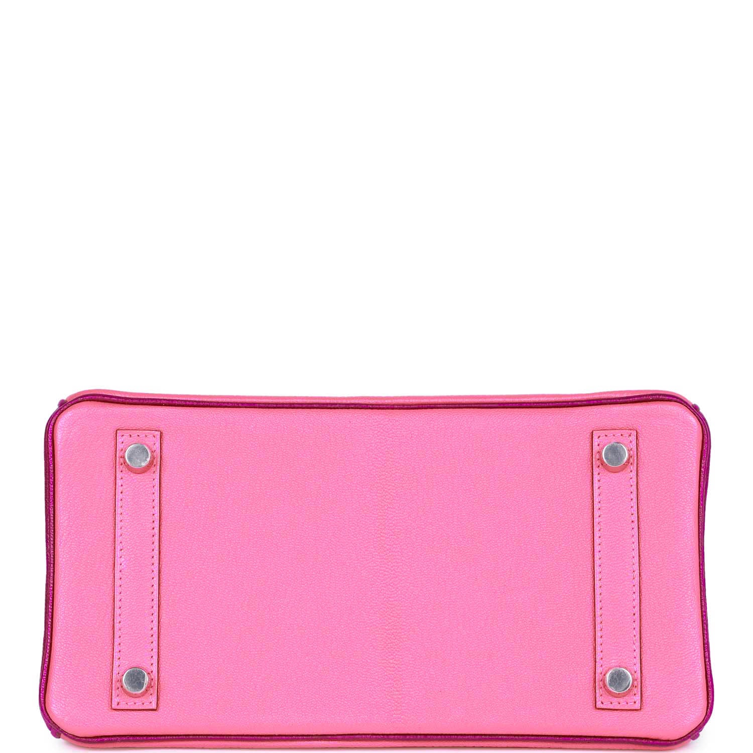 Hermes Special Order (HSS) Birkin 25 Rose Lipstick and Anemone Chèvre Palladium Hardware