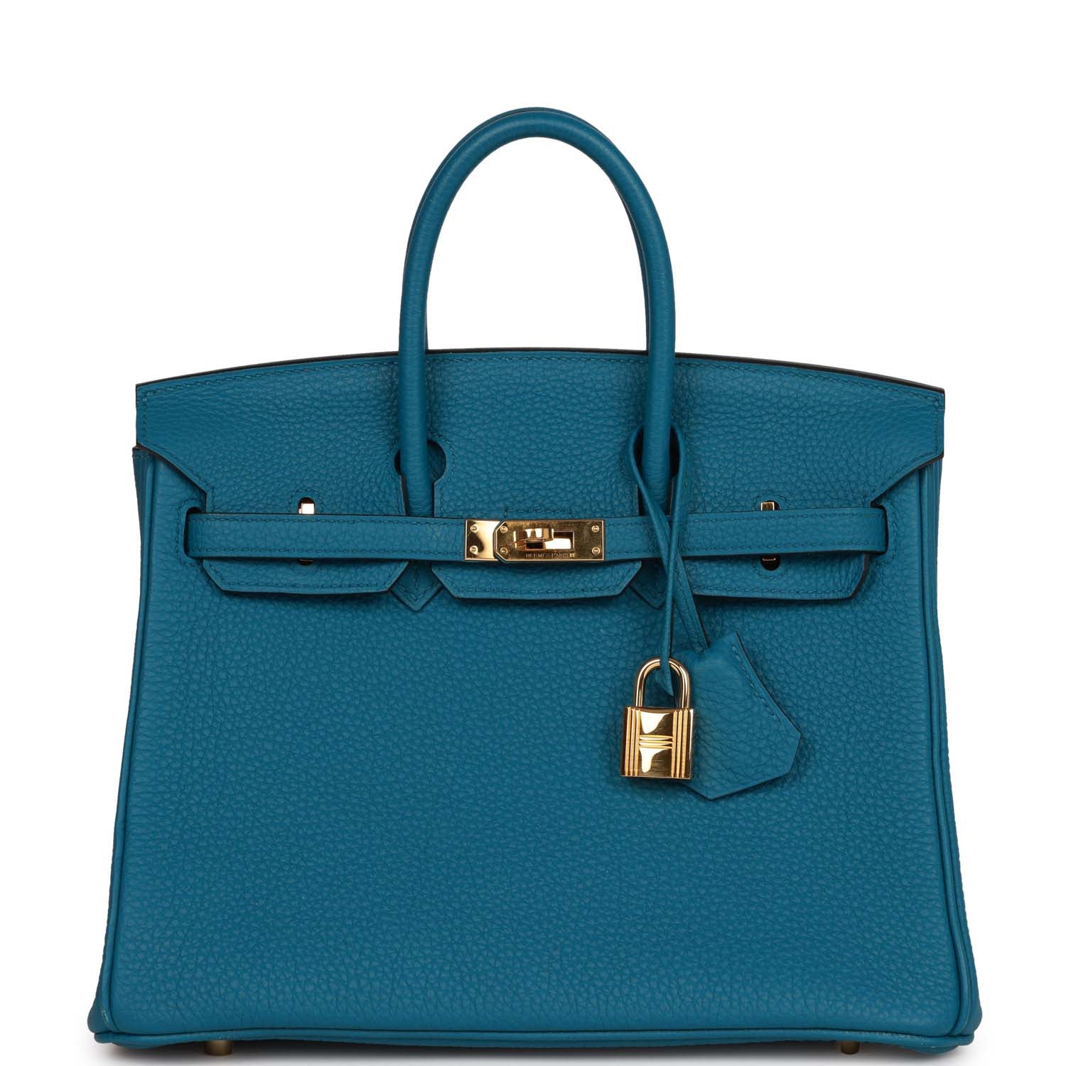 Top Quality Hermes Birkin 25 Colvert Togo Gold Hardware