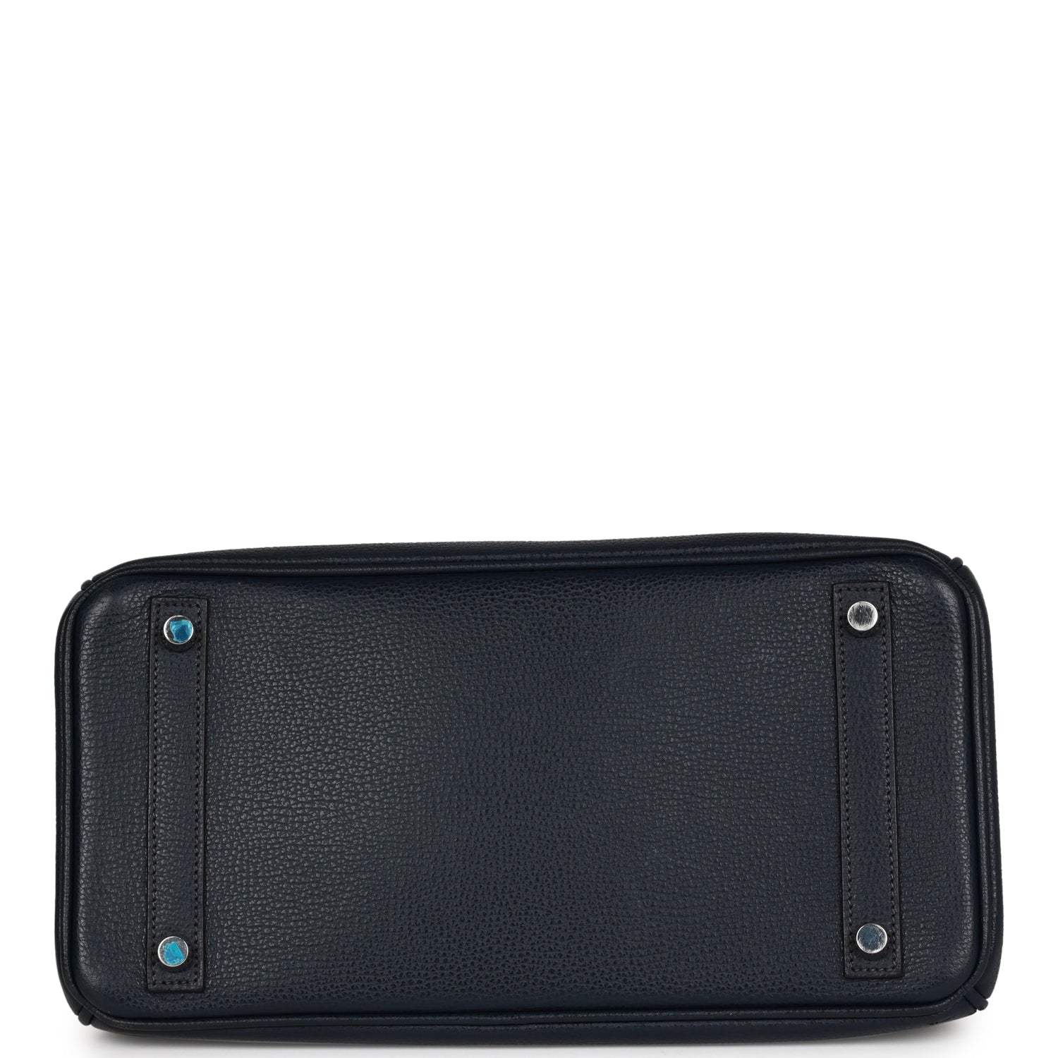 Top Quality Hermes Birkin 30 Bleu Indigo Vache Liegee Palladium Hardware