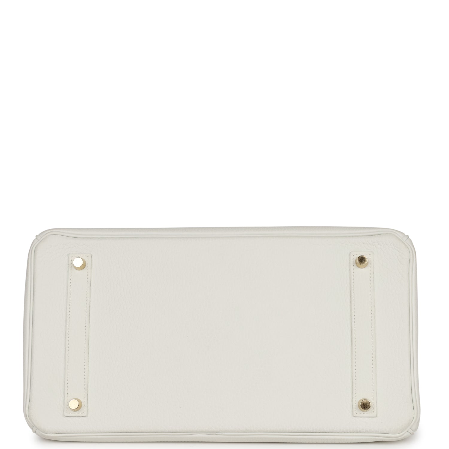 Top Quality Hermes Birkin 35 White Clemence Gold Hardware