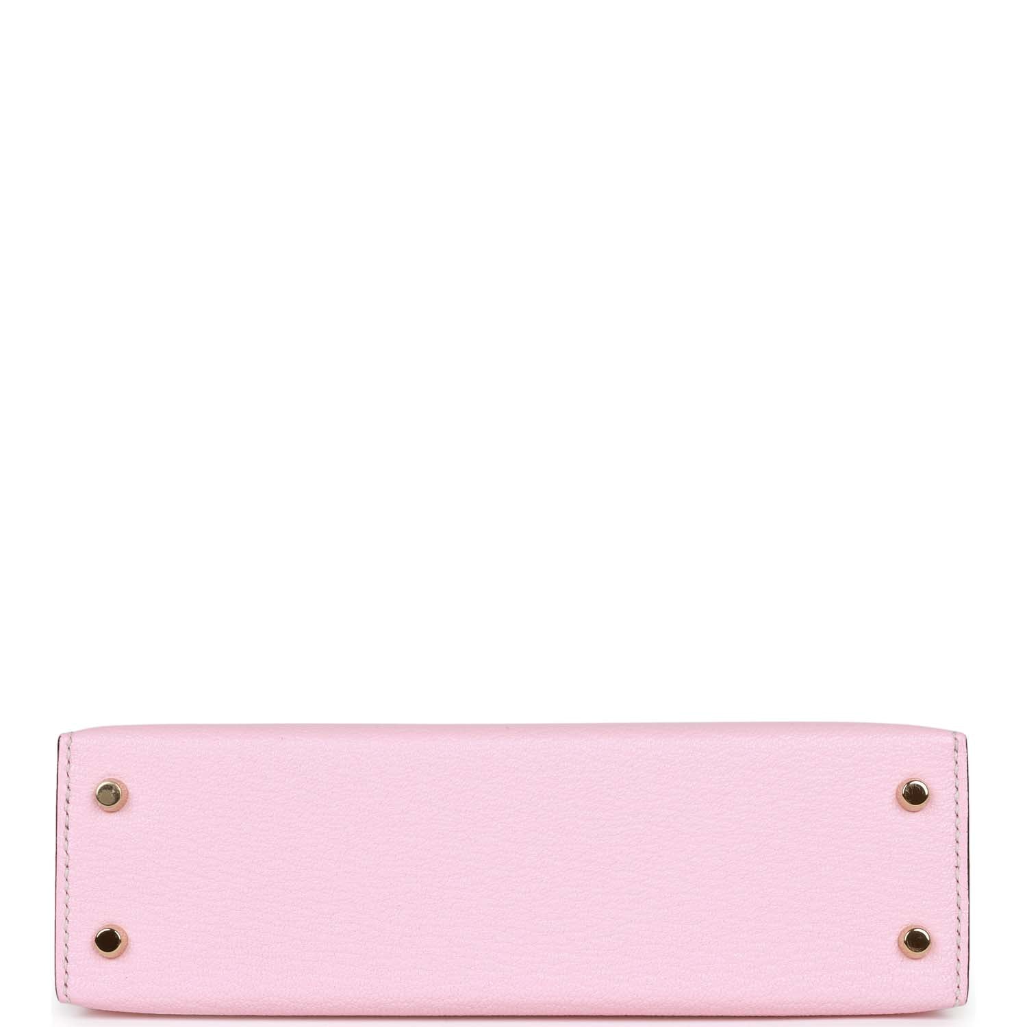 Hermes Special Order (HSS) Kelly 20 Rose Sakura and Gris Perle Chevre Mysore Permabrass