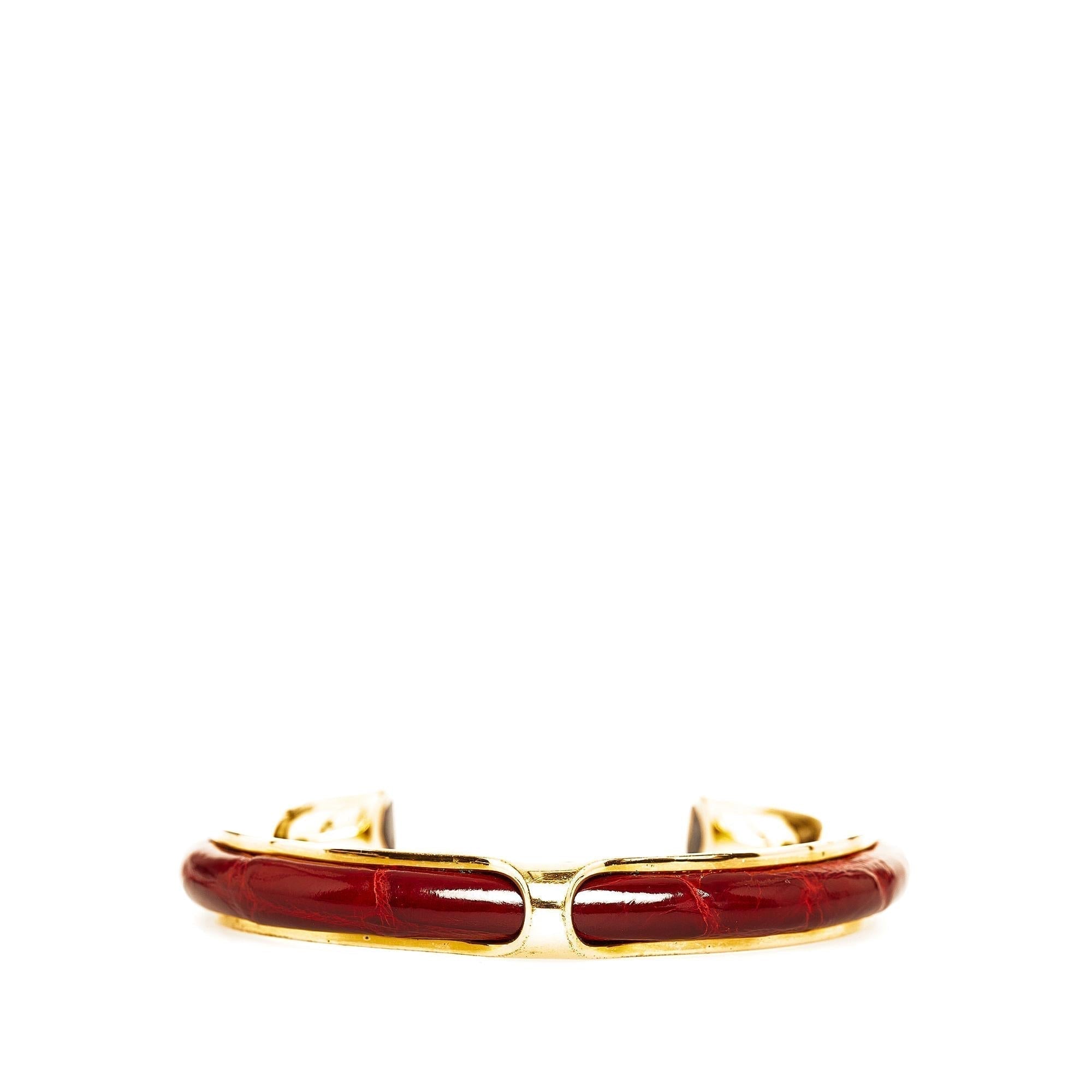Hermes Printed Enamel Bangle (SHG-BozjXv)