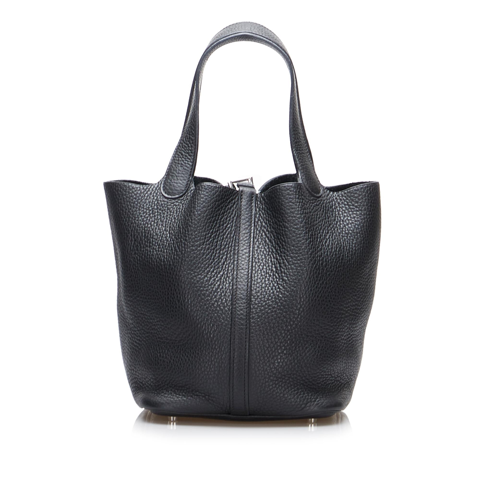 Hermes Taurillon Clemence Picotin Lock 22 (SHG-ma67U7)