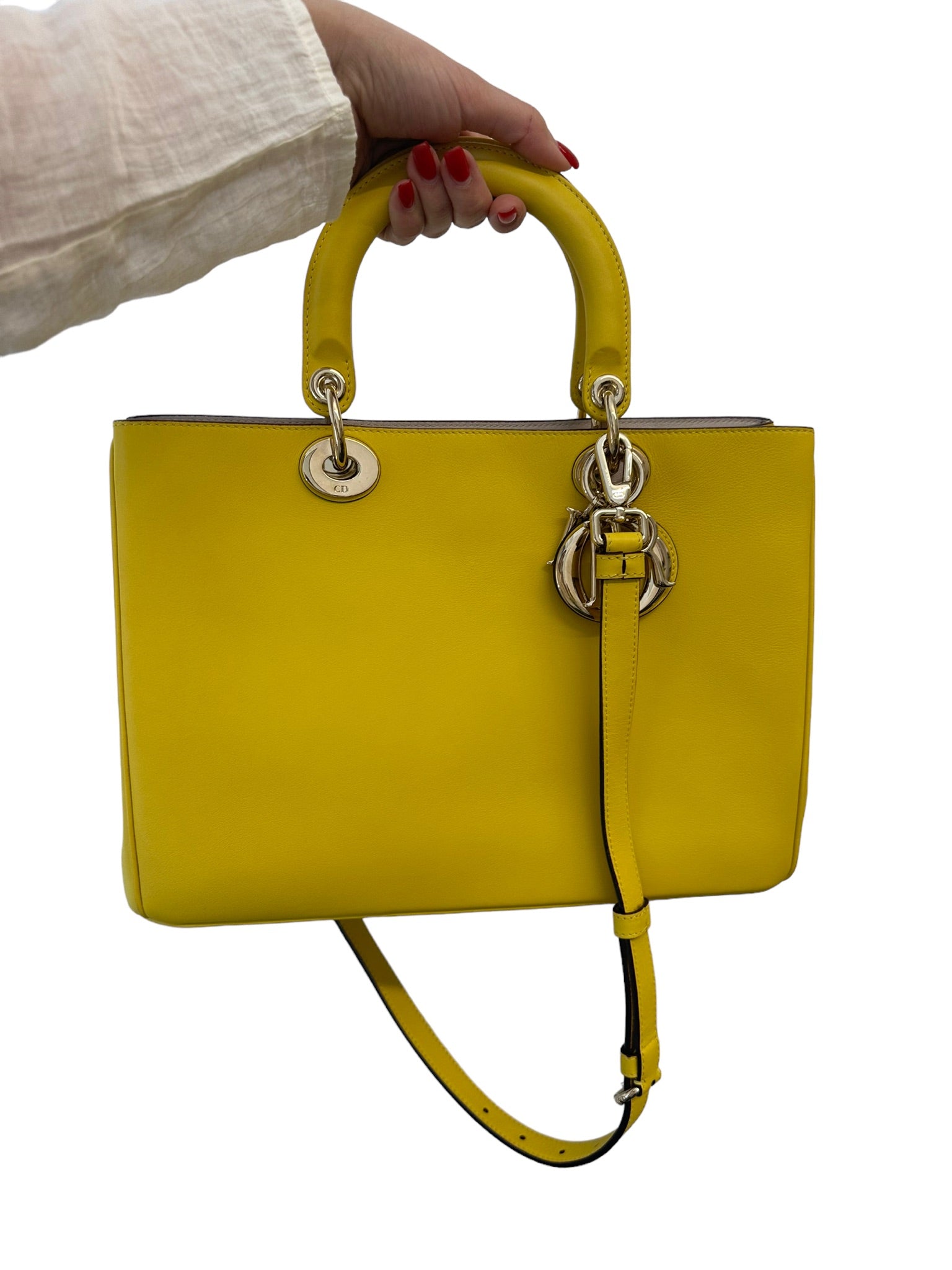 DIOR - Yellow Diorissimo Shopper Tote