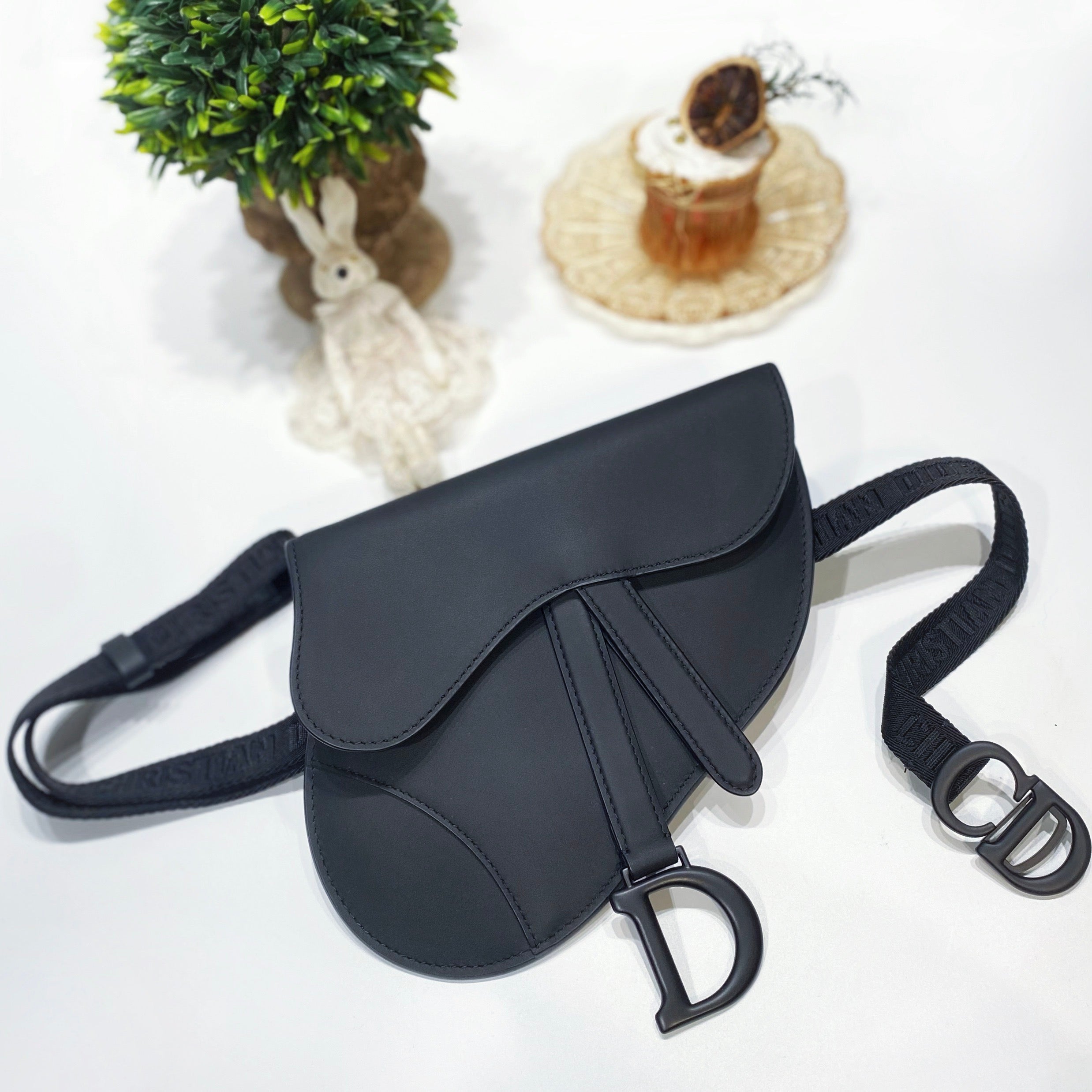 No.3744-Christian Dior Saddle Belt Bag Pouch