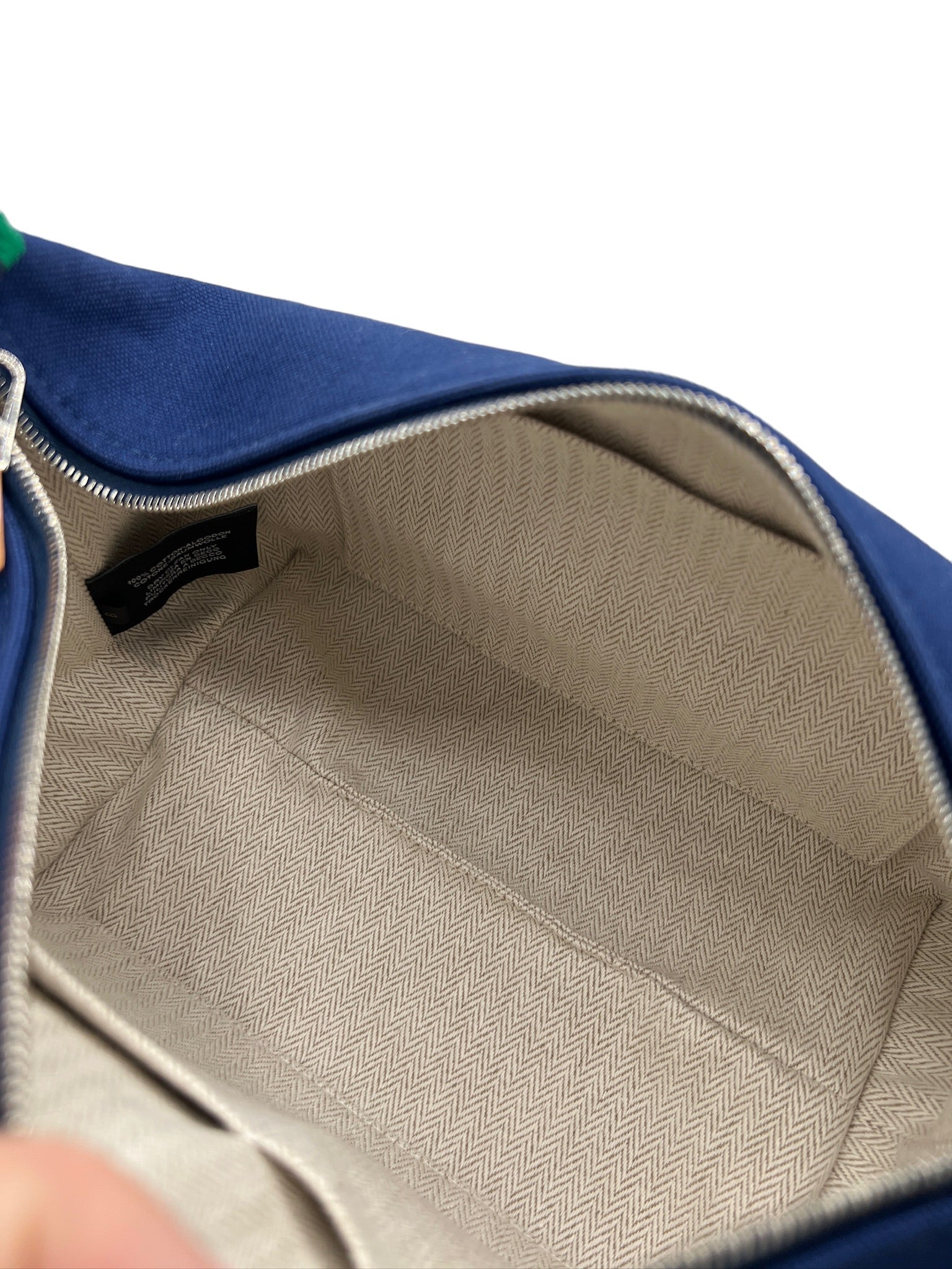 HERMES - Canvas PM Bride-A-Brac Marine Pouch