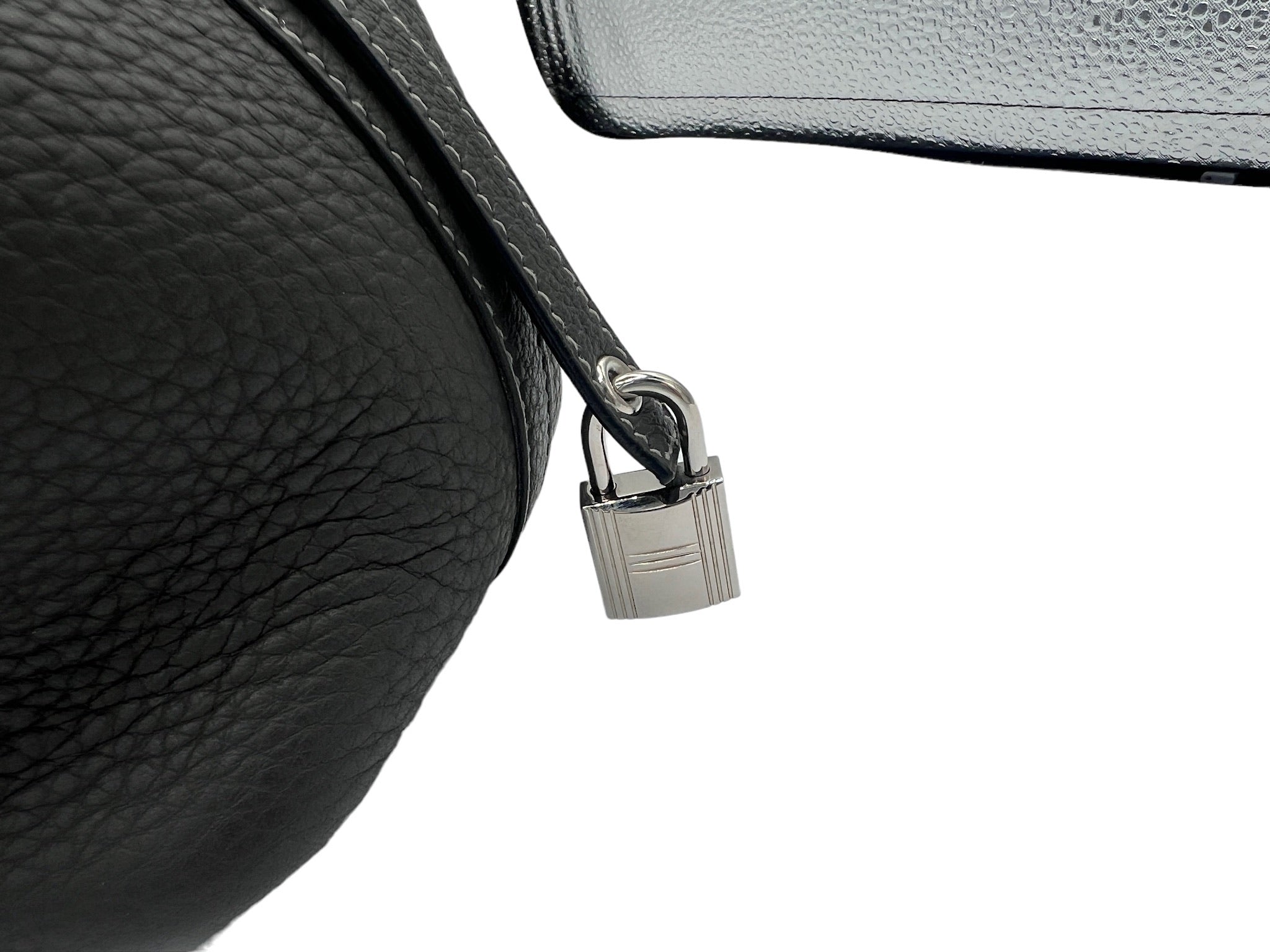 HERMES - Graphite Taurillon Clemence Picotin Lock PM Handbag