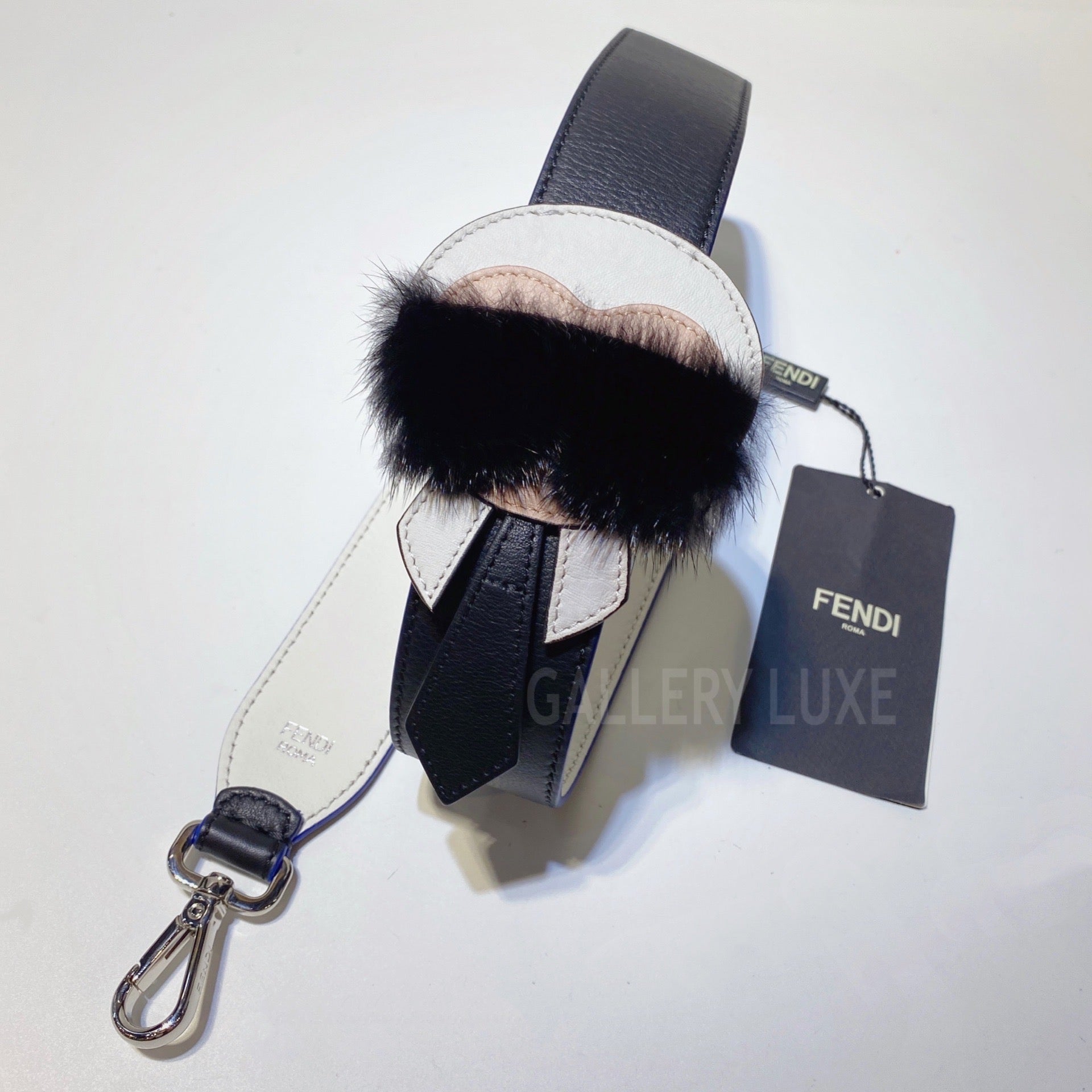 No.3352-Fendi Leather Strap You Karl Lagerfeld Bag Strap (Unused / 未使用品)