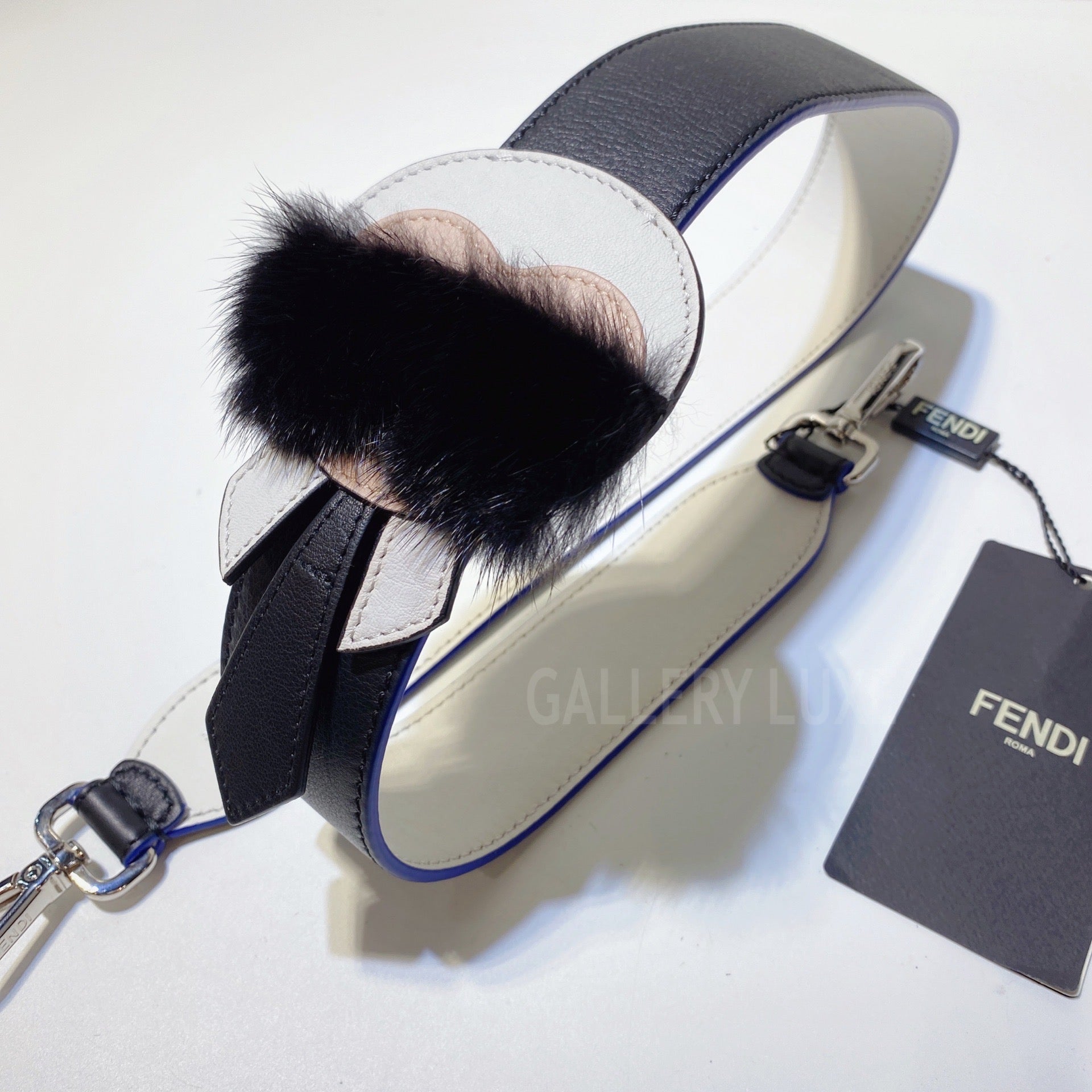 No.3352-Fendi Leather Strap You Karl Lagerfeld Bag Strap (Unused / 未使用品)