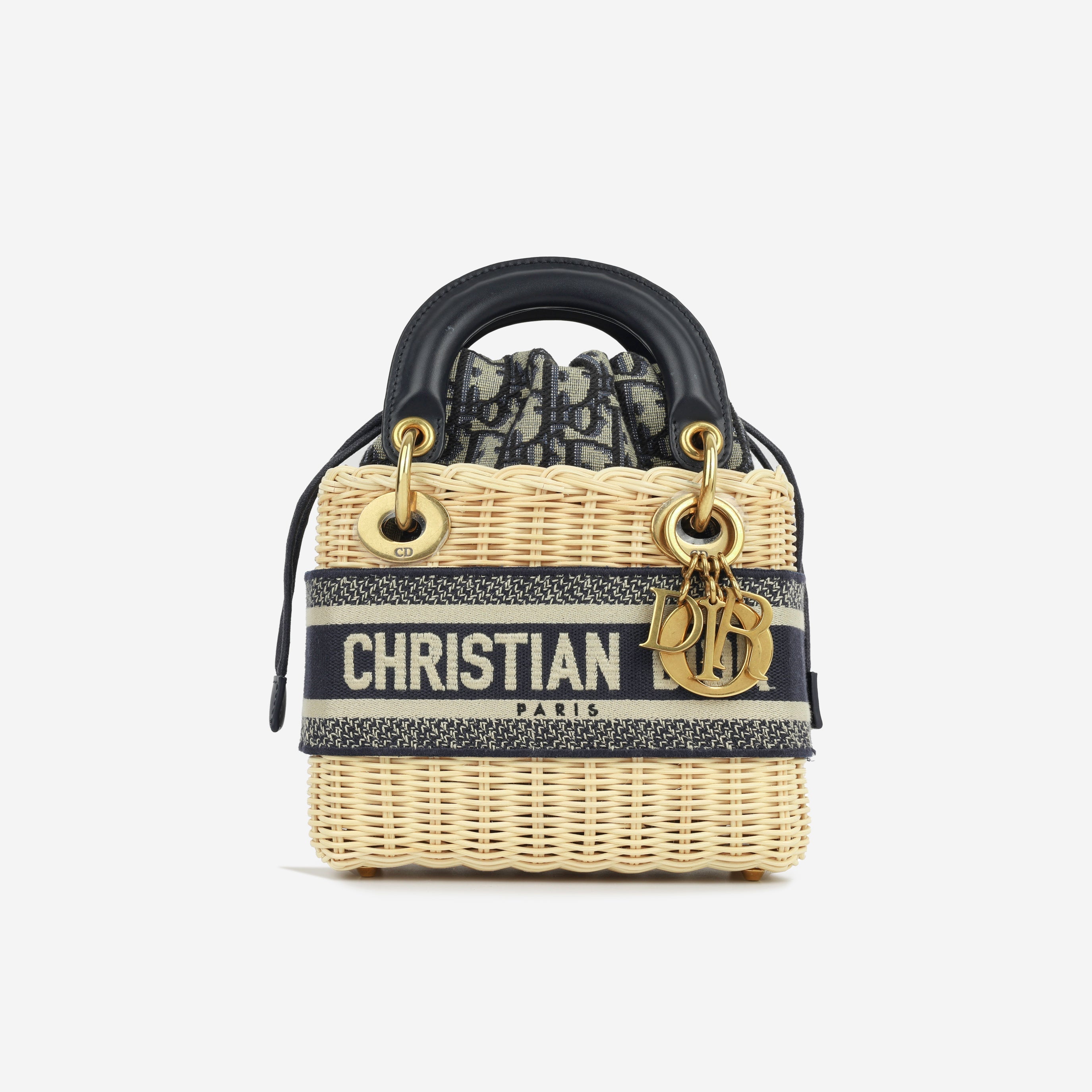Dior Mini Lady Dior - Beige Wicker
