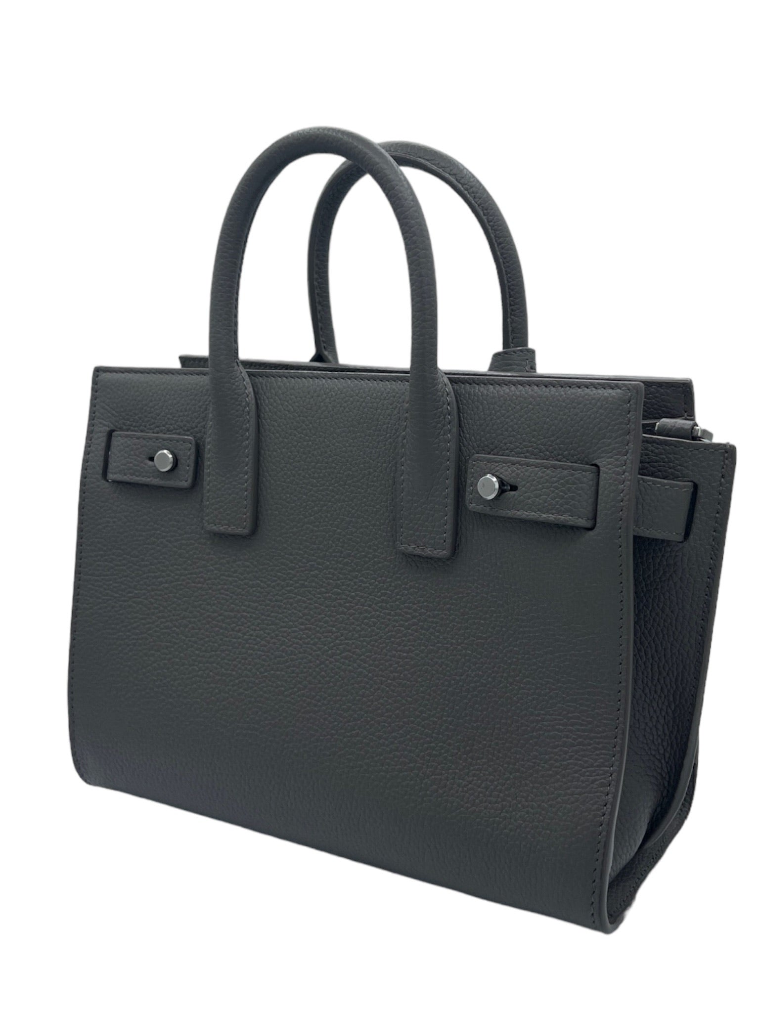 SAINT LAURENT - Grey Nano Sac de Jour Souple Handbag