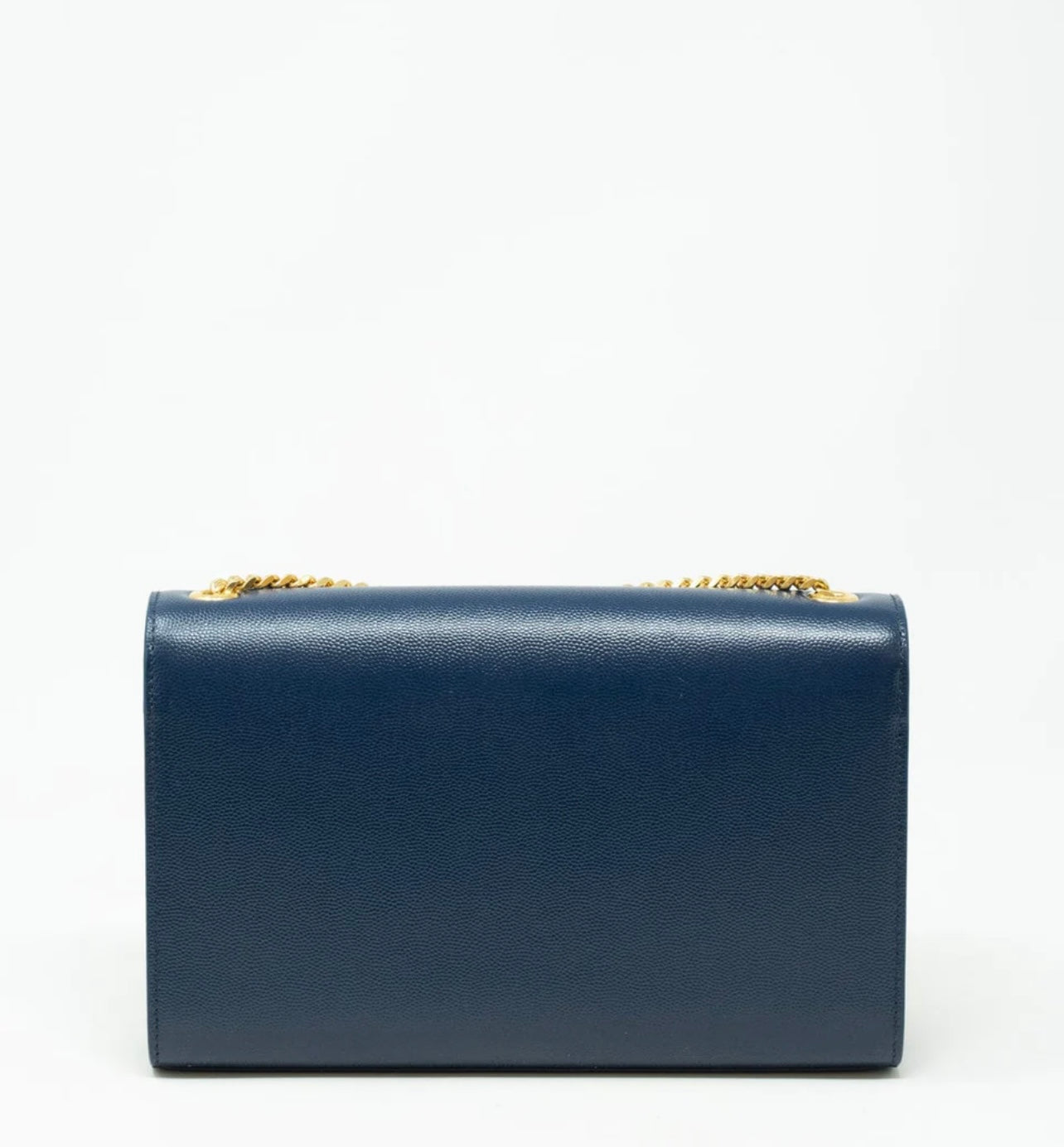 SAINT LAURENT - Blue Graine De Poudre Medium Kate Bag