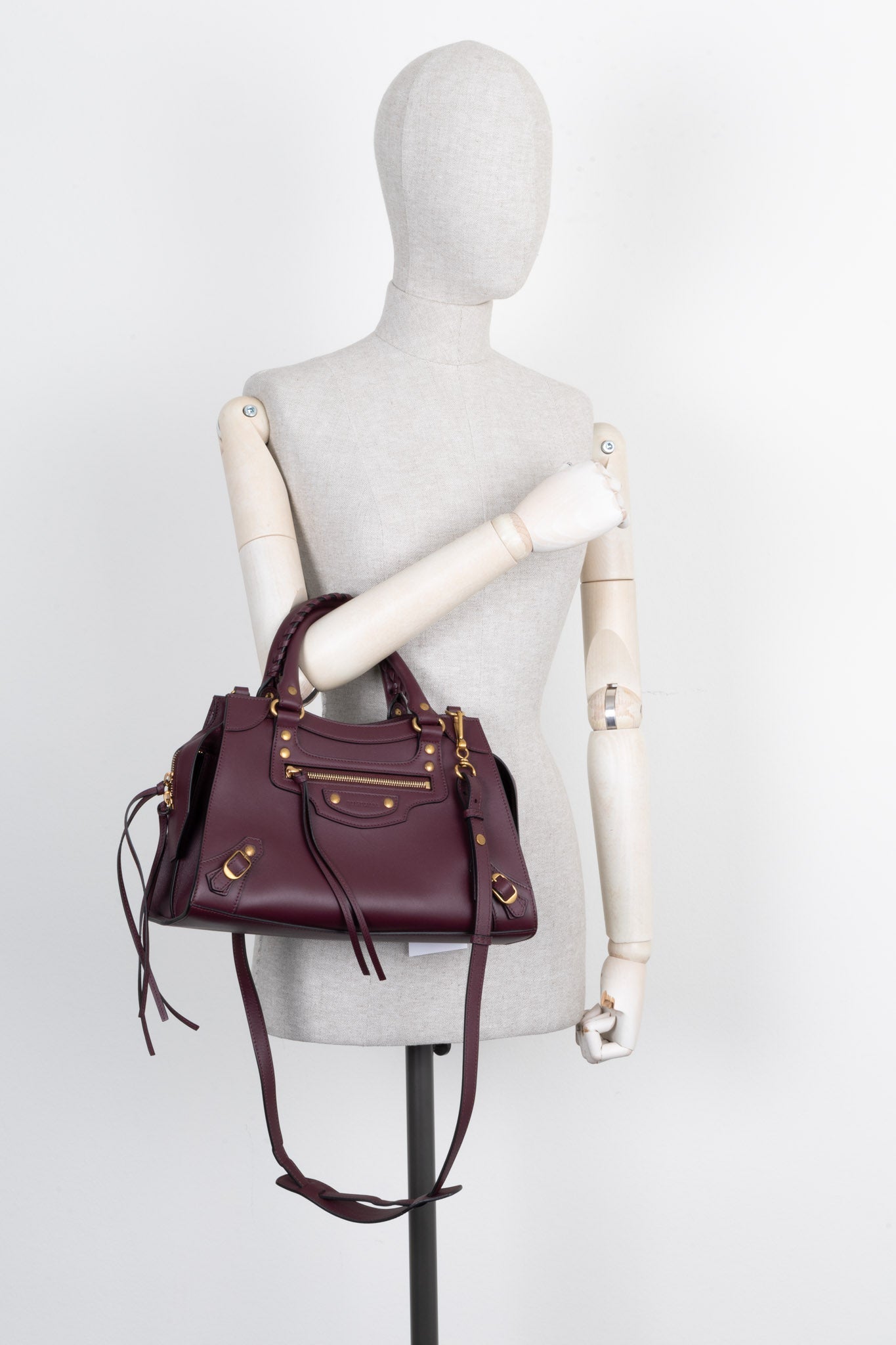 BALENCIAGA Neo Classic Bag Small Burgundy