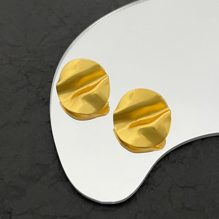 FENDI FF GOLD EARRINGS