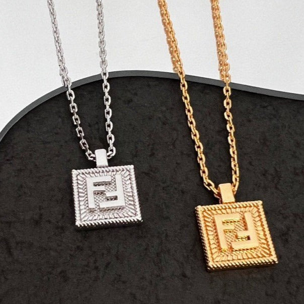 FENDI FF PENDANT NECKLACE
