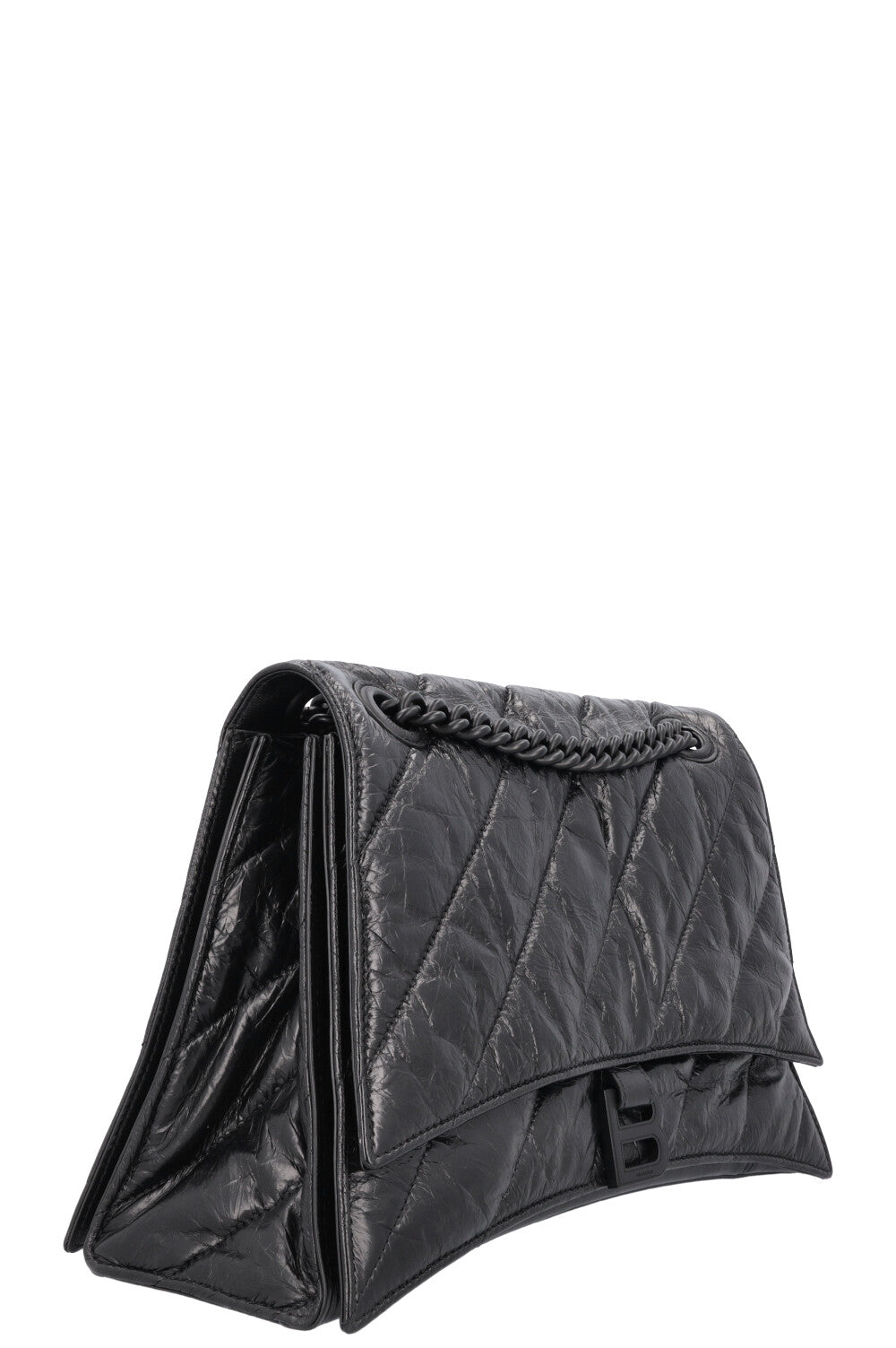 BALENCIAGA Crush Medium Chain Bag Black