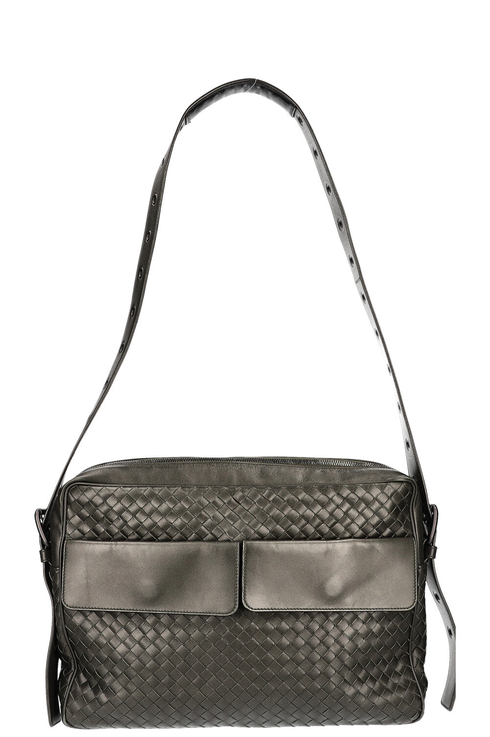 BOTTEGA VENETA Intrecciato Messenger Bag Green