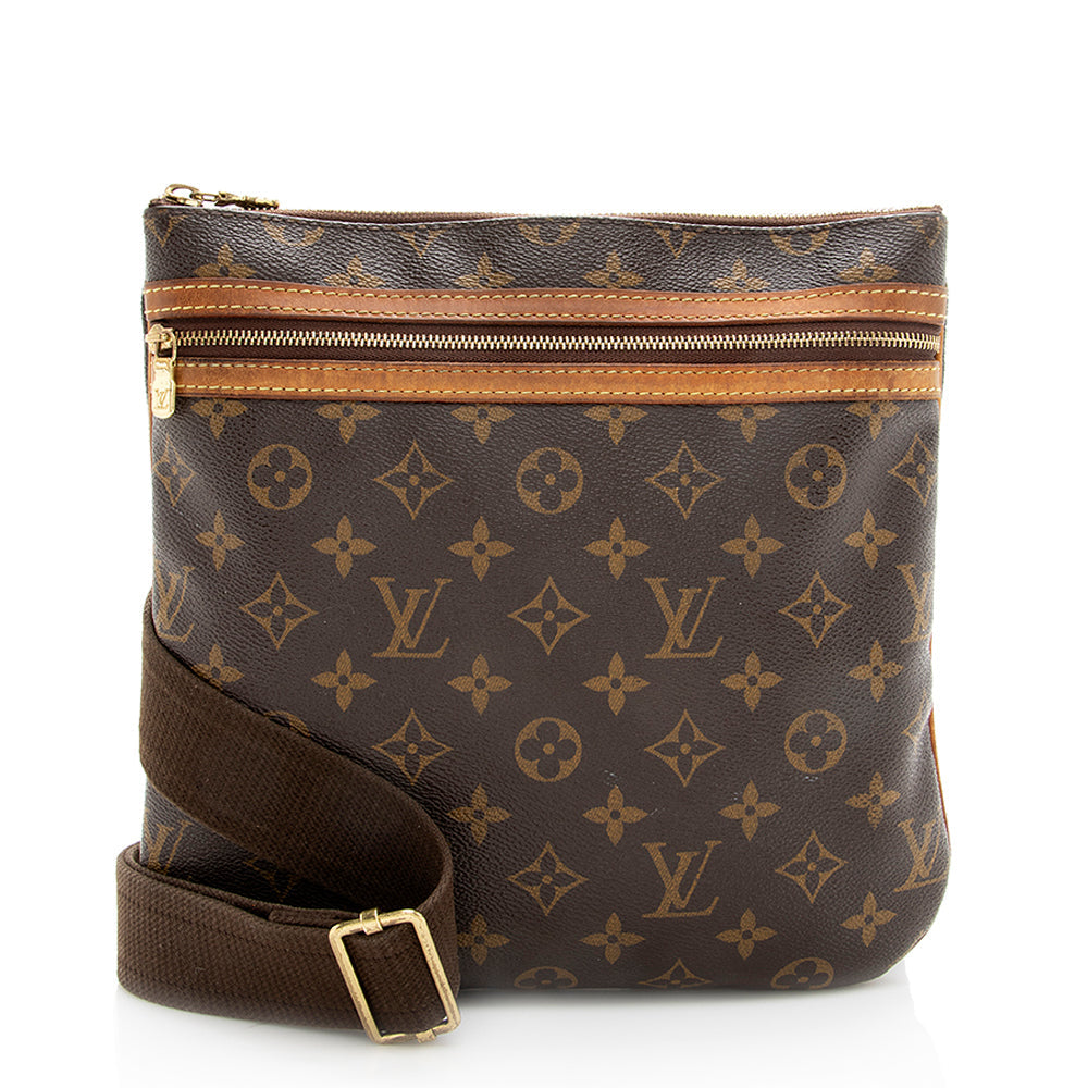 Louis Vuitton Monogram Canvas Pochette Bosphore Messenger Bag (SHF-19140)