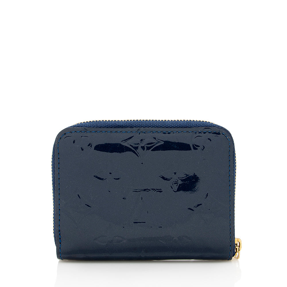 Louis Vuitton Monogram Vernis Zippy Coin Purse (SHF-18544)