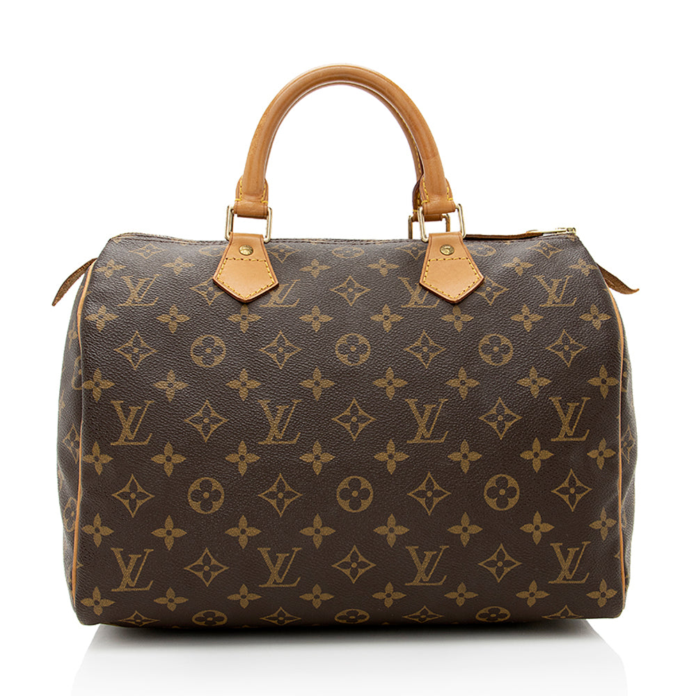 Louis Vuitton Vintage Monogram Canvas Speedy 30 Satchel (SHF-18582)