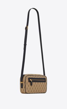 Saint Laurent Canvas Monogram All Over Camera Bag
