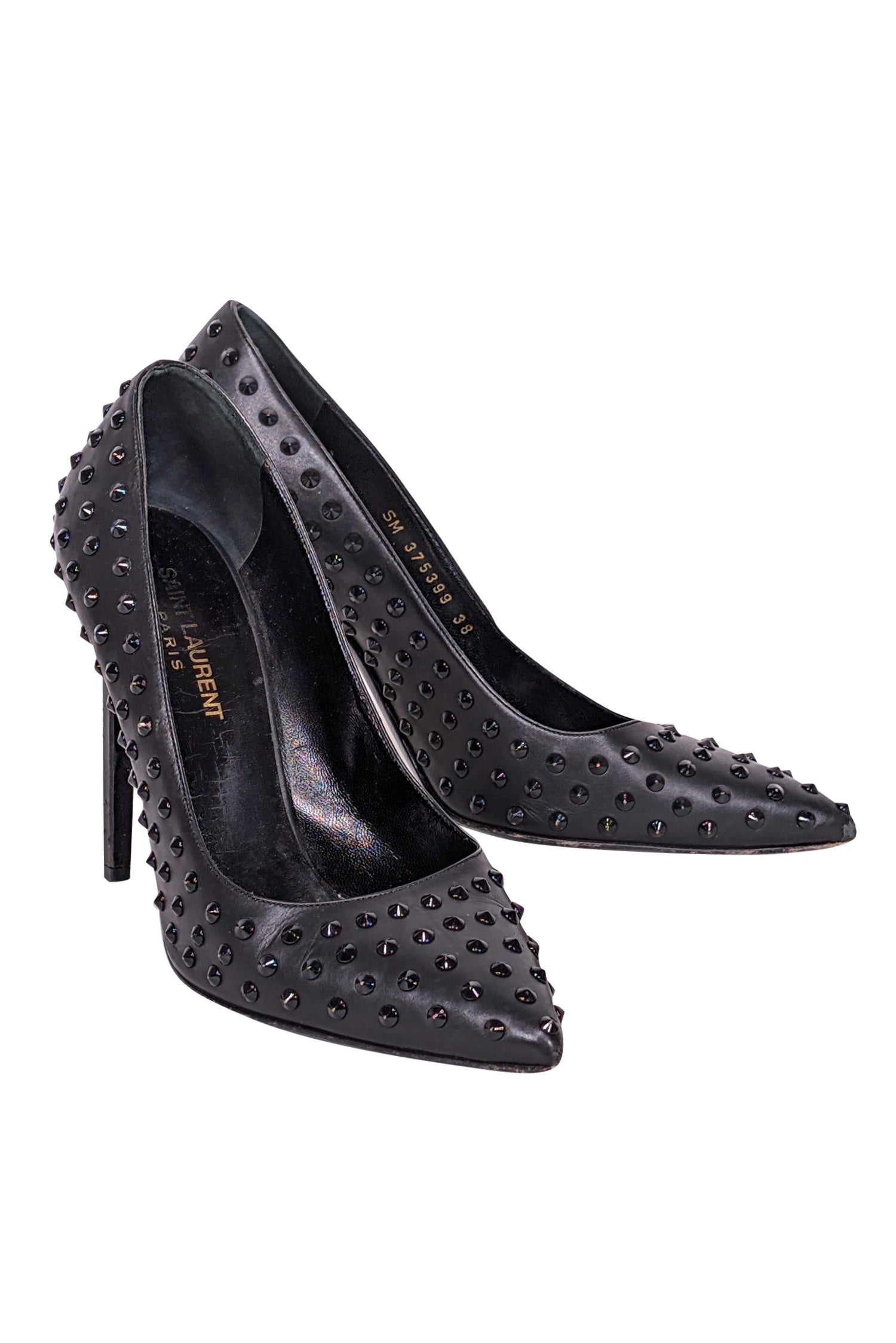 Yves Saint Laurent - Black Studded Basic Pumps Sz 8