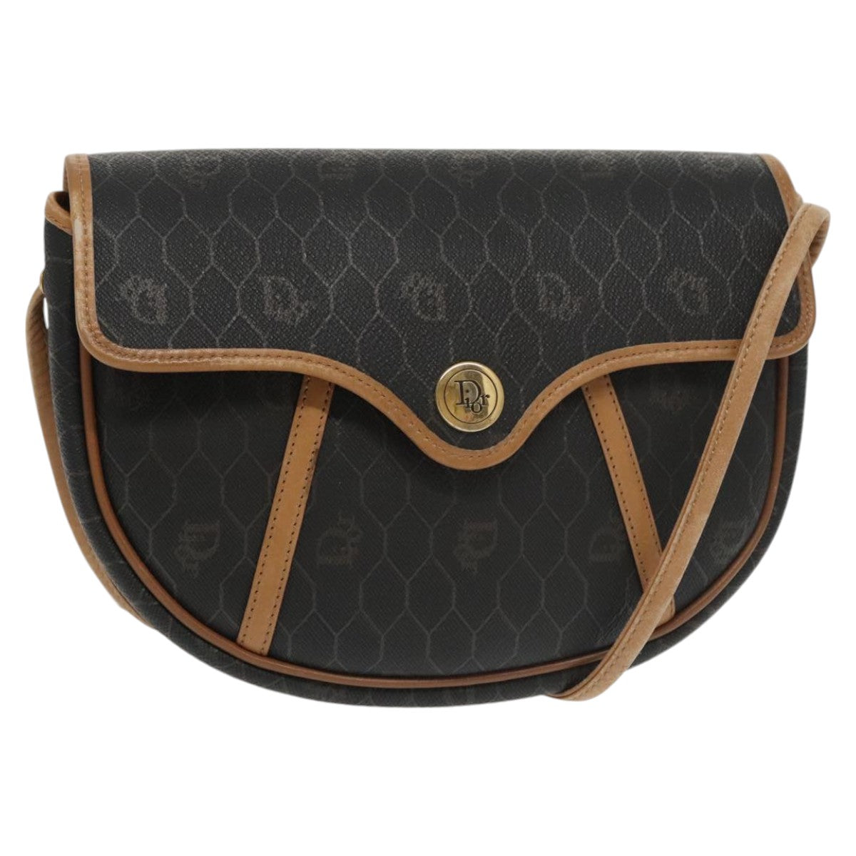 Dior Honeycomb Canvas Shoulder Bag (Pre-Owned)