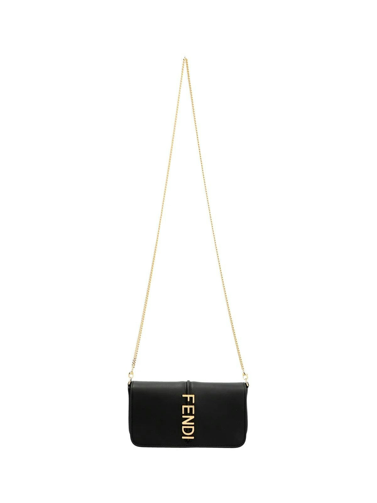 Women's Fendigraphy Leather Wallet in Black | Size UNICA | 8BS076A5DY