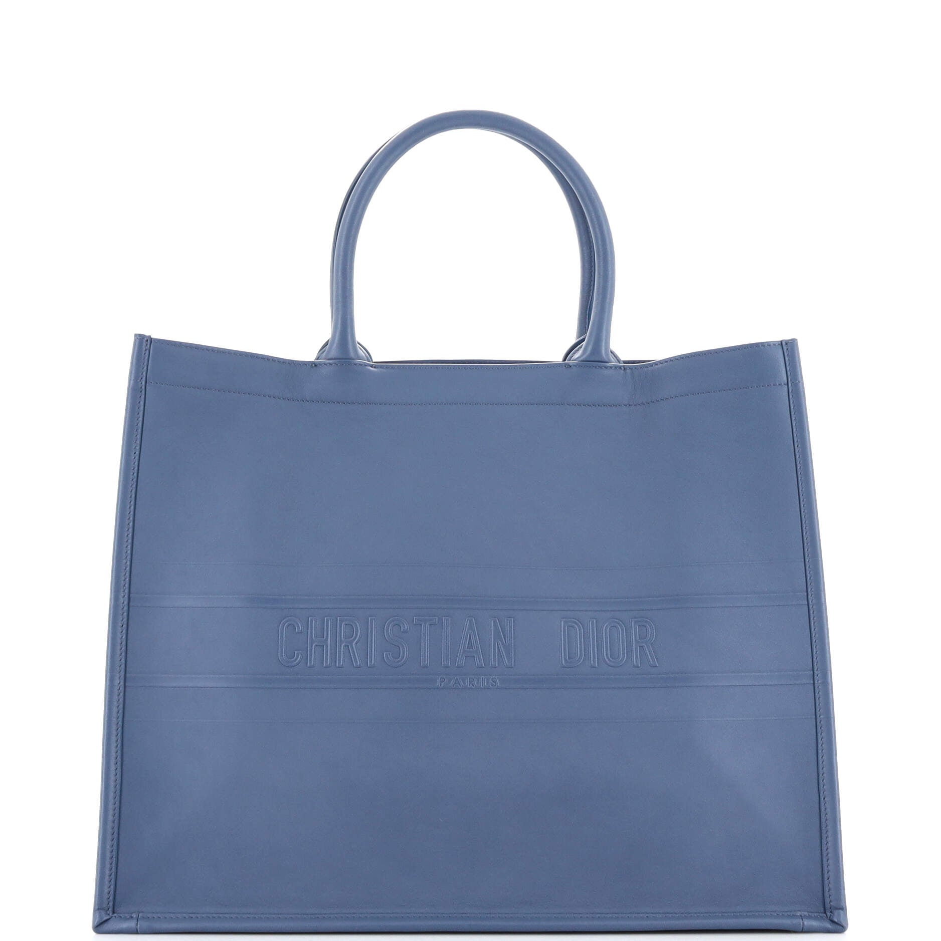 Dior Book Tote Oblique Embossed Calfskin Large