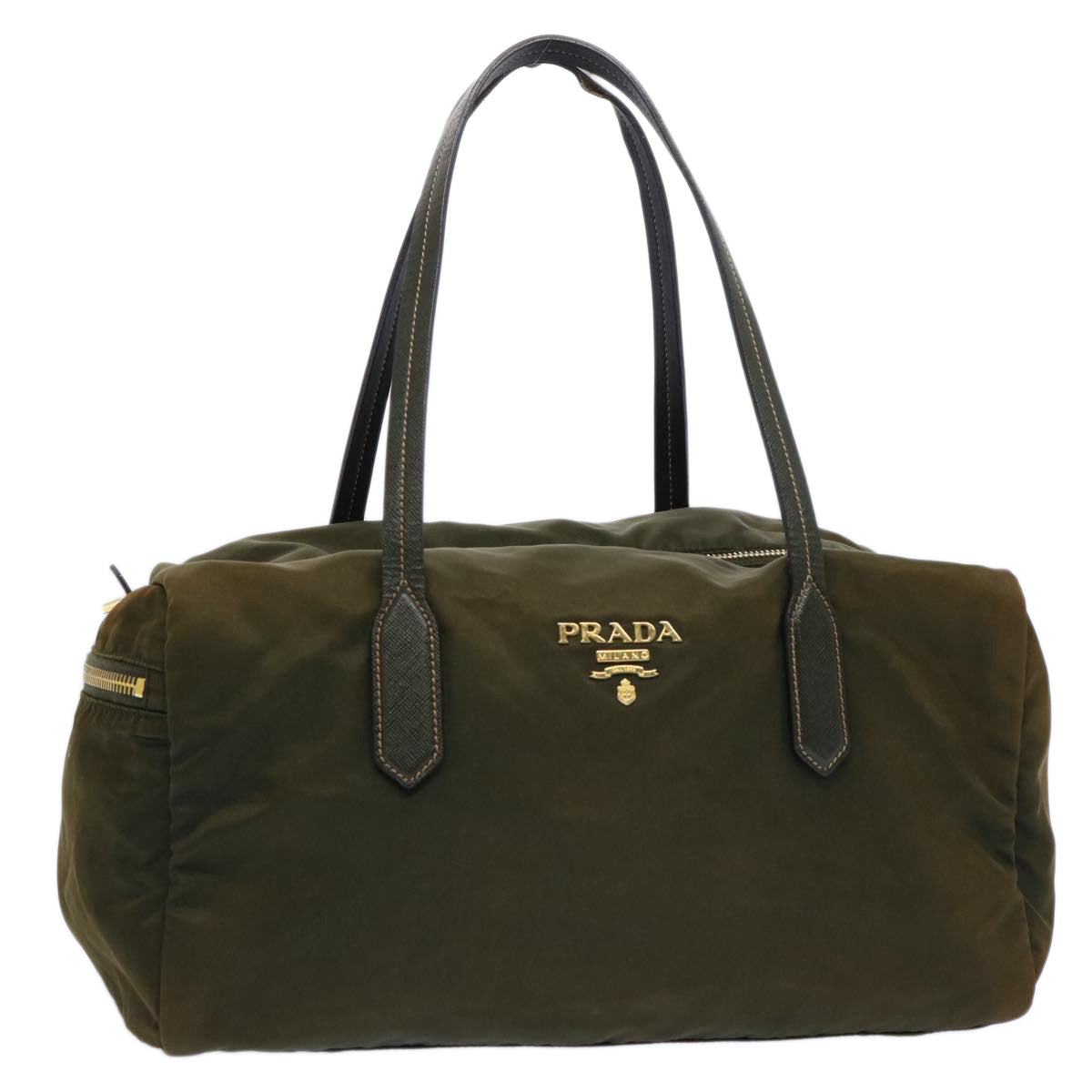 PRADA Shoulder Bag Nylon Khaki ac2567