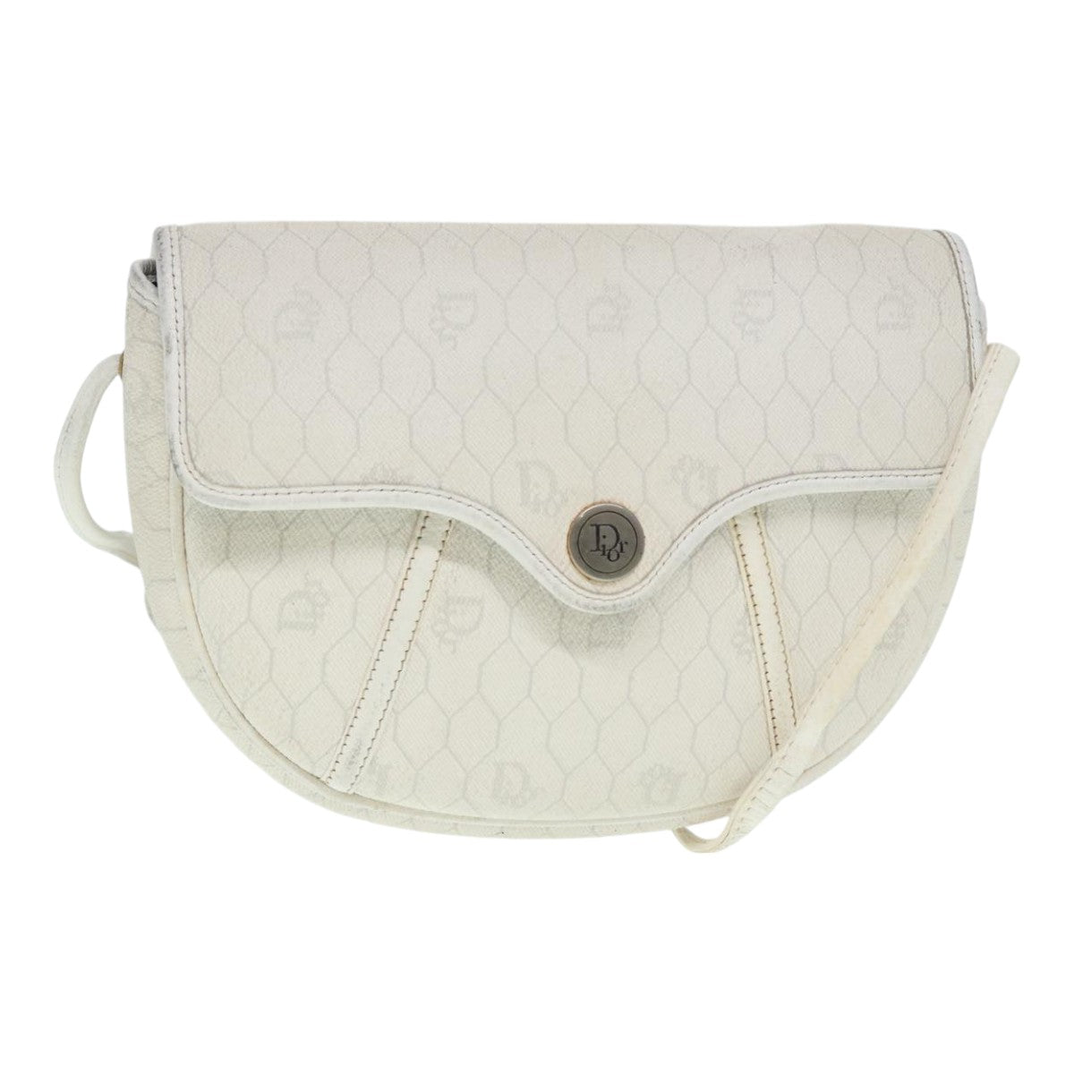 Dior Honeycomb Canvas Shoulder Bag (Pre-Owned)