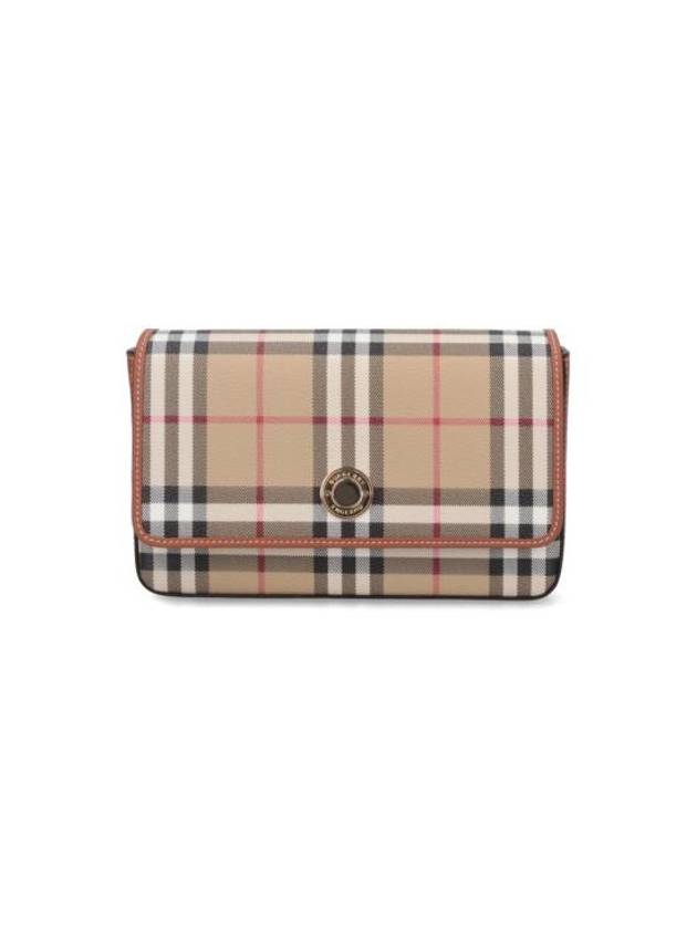 Burberry Check Cross Bag Beige