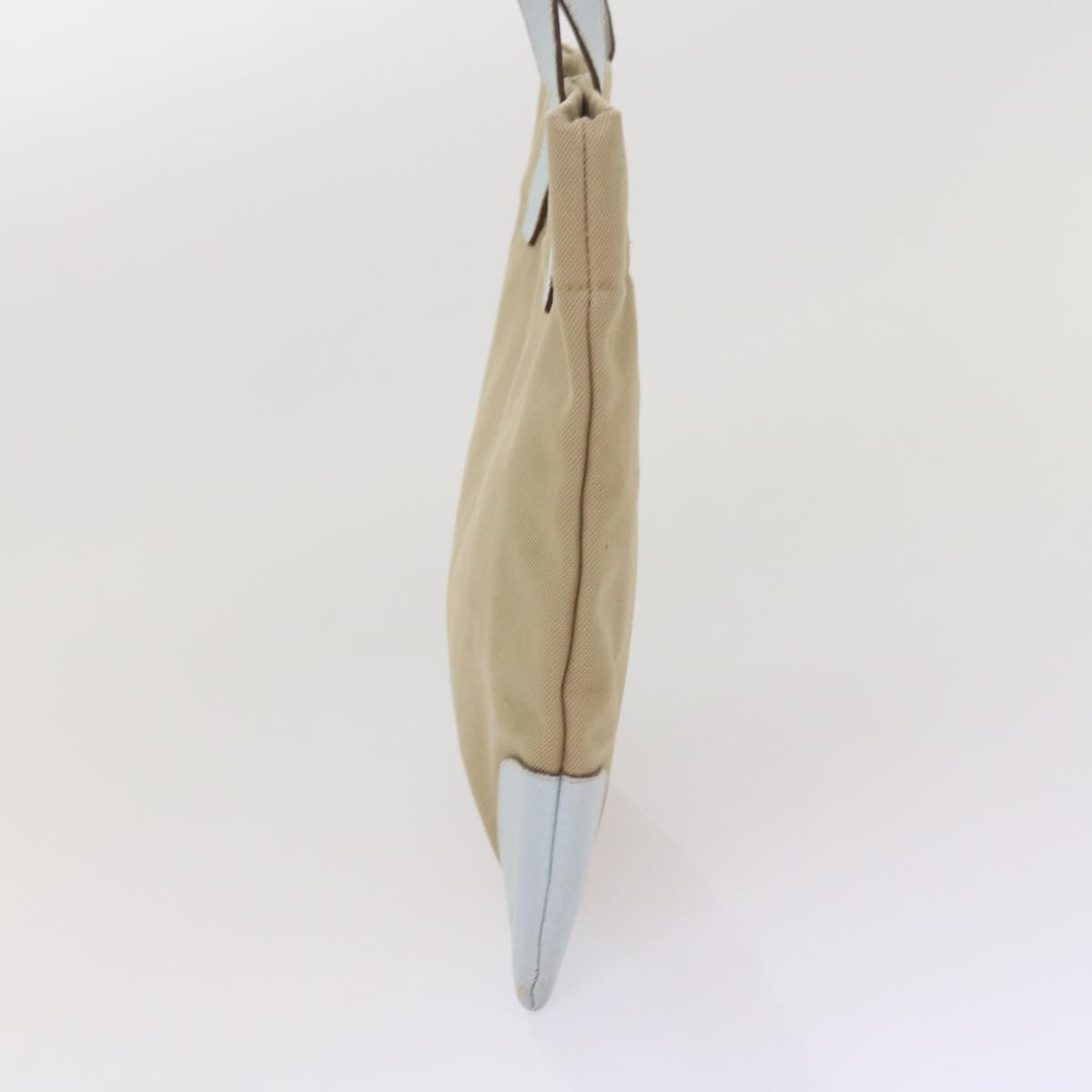 PRADA Hand Bag Canvas Beige am5651