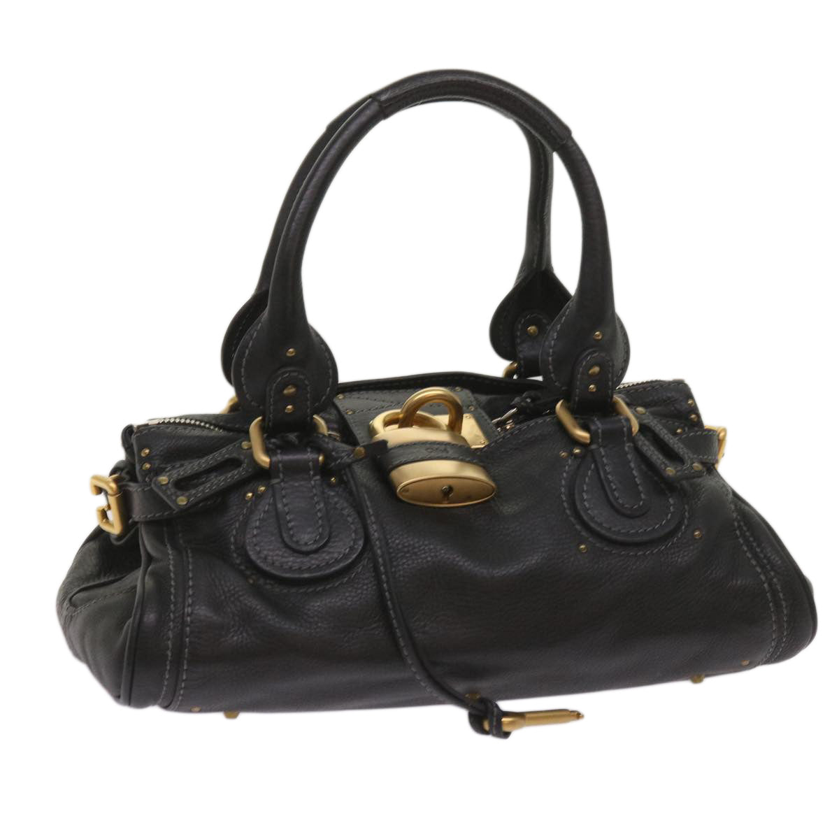 Chloe Paddington Shoulder Bag Leather Black 03 09 51 5276 am5750