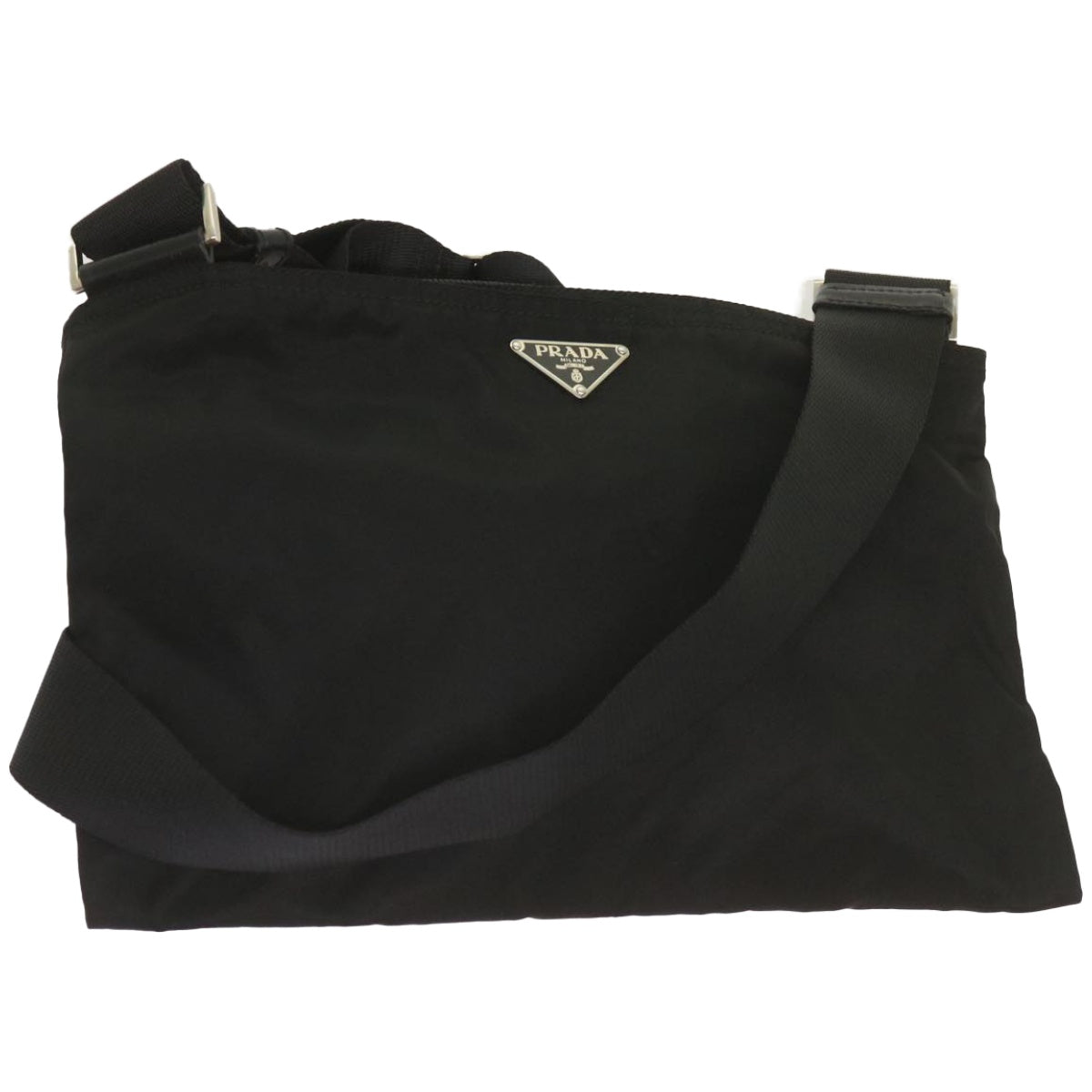 PRADA Shoulder Bag Nylon Black am5780