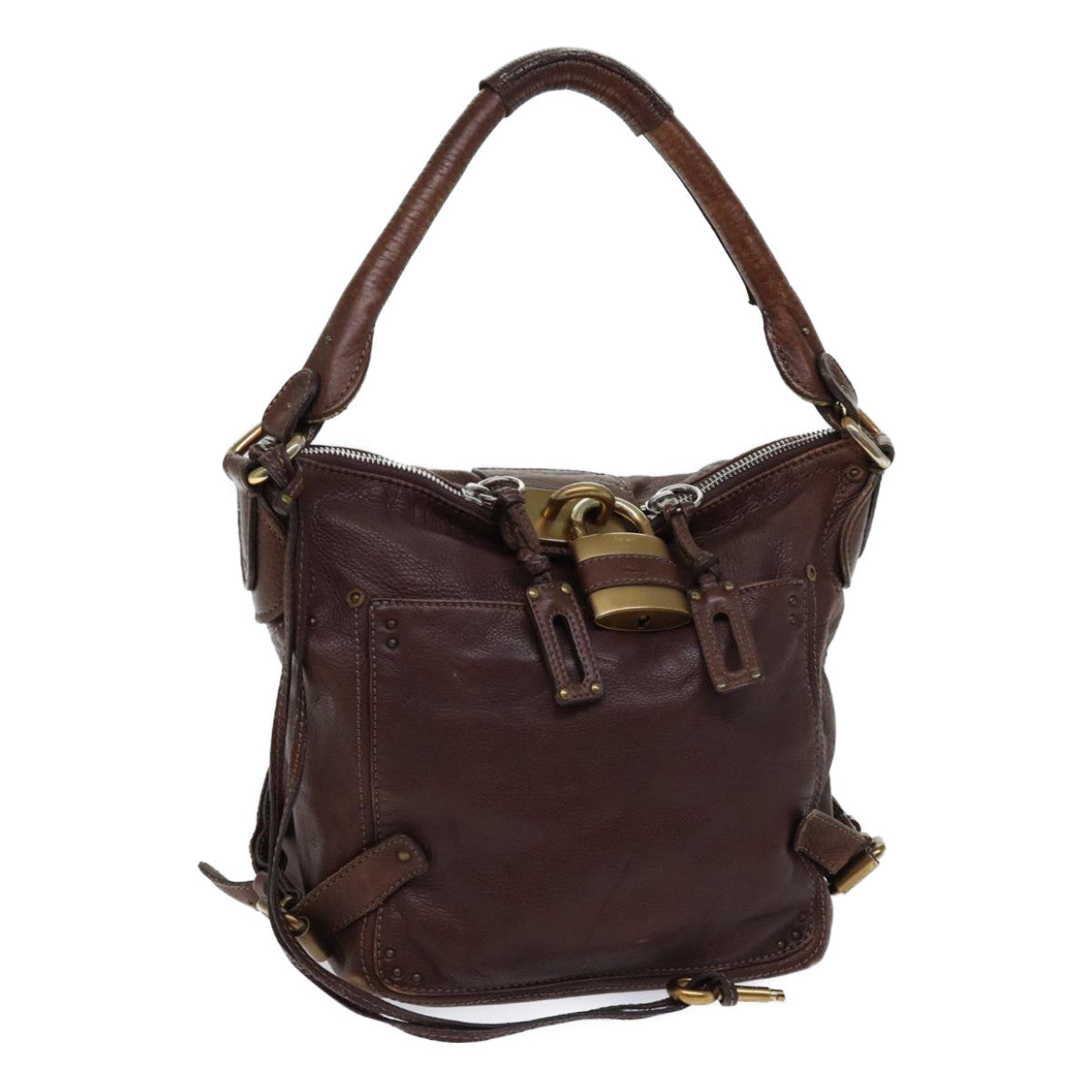 Chloe Paddington Shoulder Bag Leather Brown ar11731