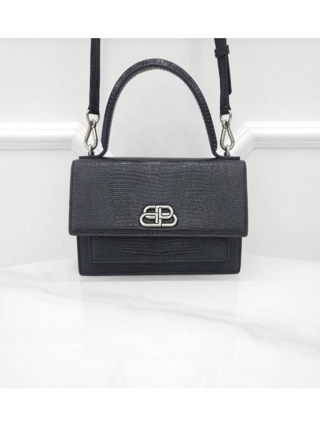 Balenciaga BB logo sharp top handle shoulder bag